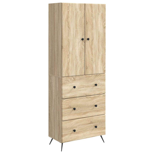 Cabinet Set 2 pcs Sonoma Oak 66 x 34.5 x 90 cm Engineered Wood