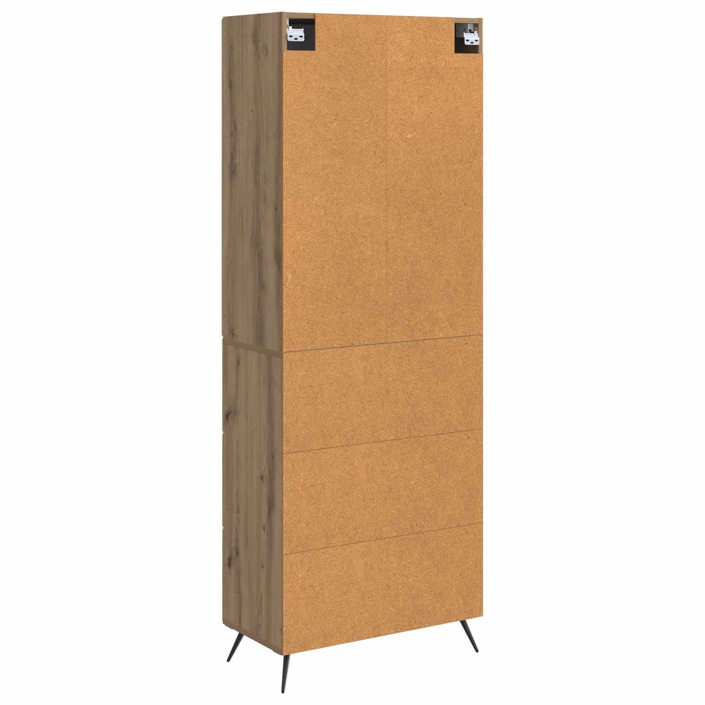 Cabinet Set 2 pcs 66 x 34.5 x 90 cm Engineered Wood Artisan Oak