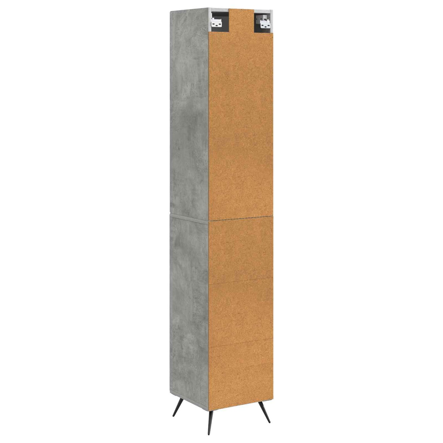 Cabinet Set 2 pcs Concrete Grey 34.5 x 34.5 x 90 cm