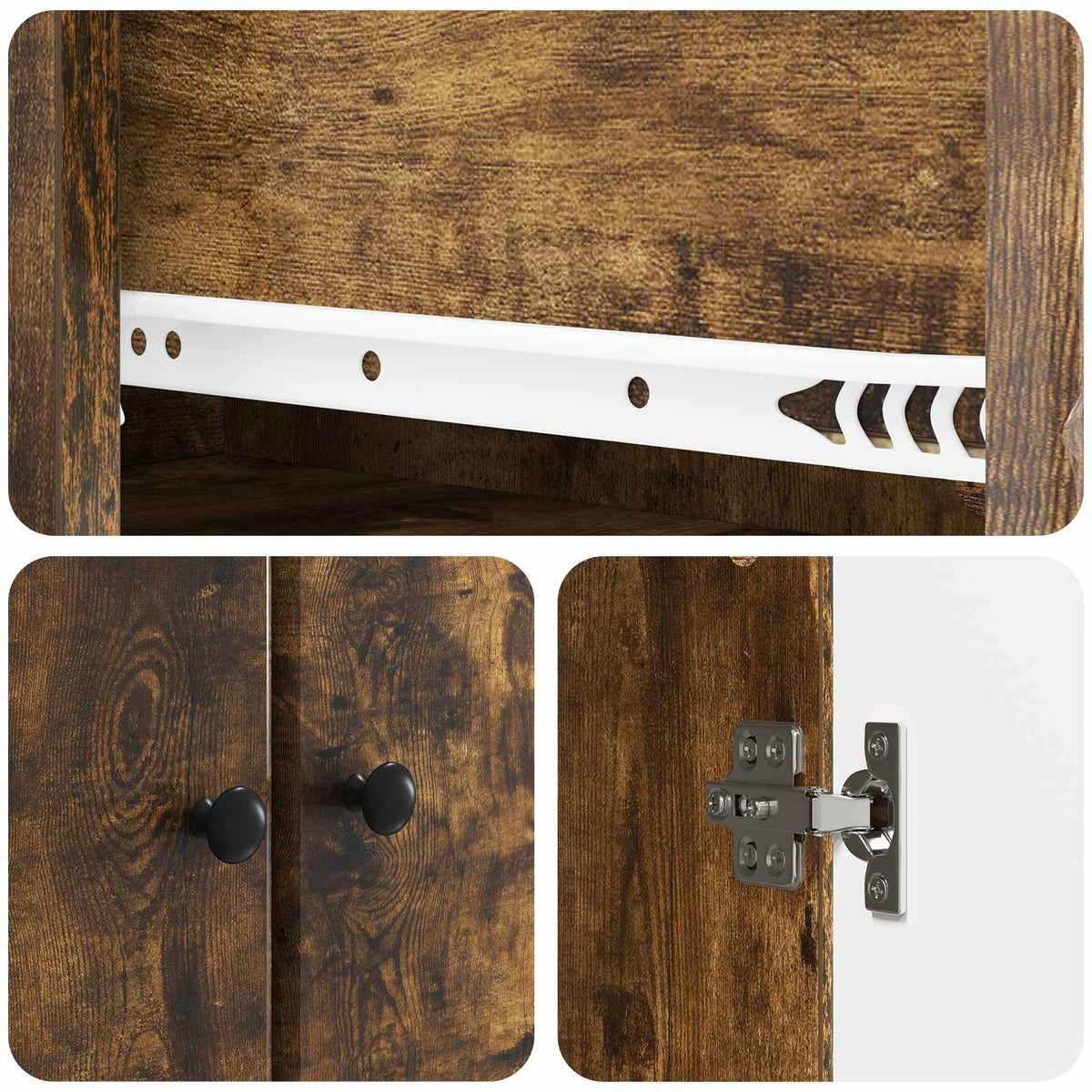 Cabinet Set 2 pcs 34.5 x 34.5 x 90 cm Engineered Wood