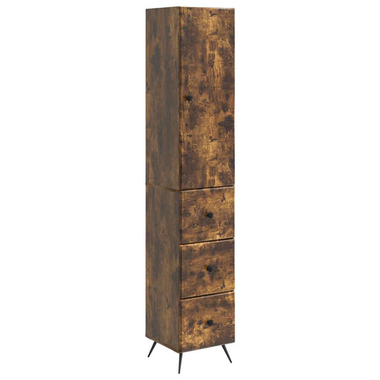 Cabinet Set 2 pcs Smoked Oak 34.5 x 34.5 x 90 cm