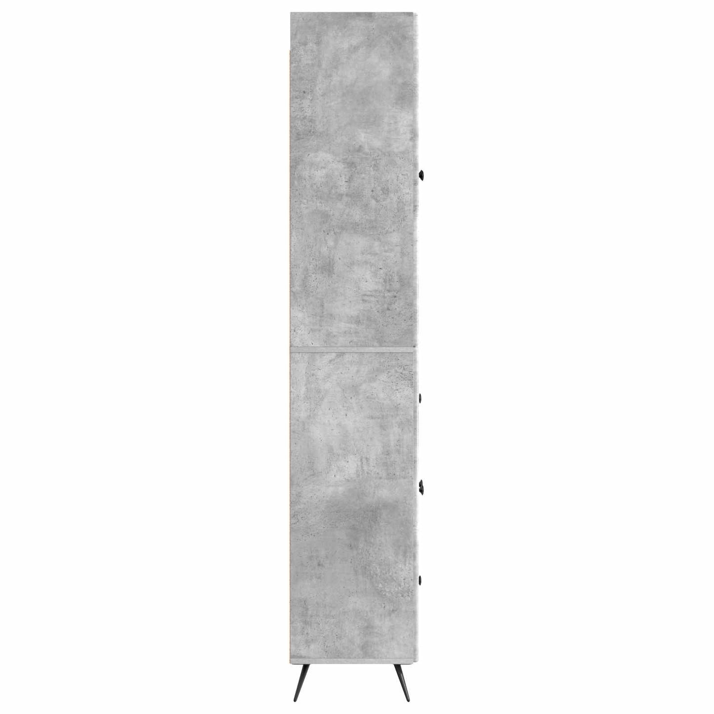 Cabinet Set 2 pcs Concrete Grey Engineered Wood