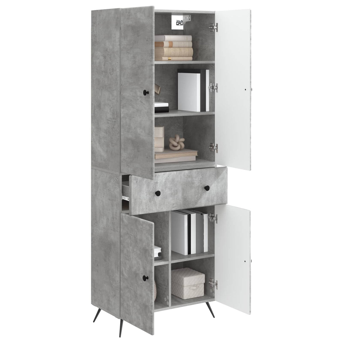 2 pcs Concrete Grey