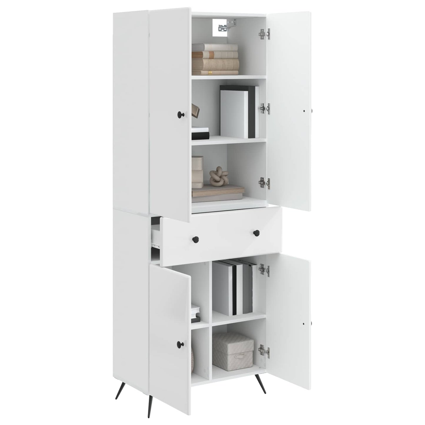 2 pcs High Gloss White