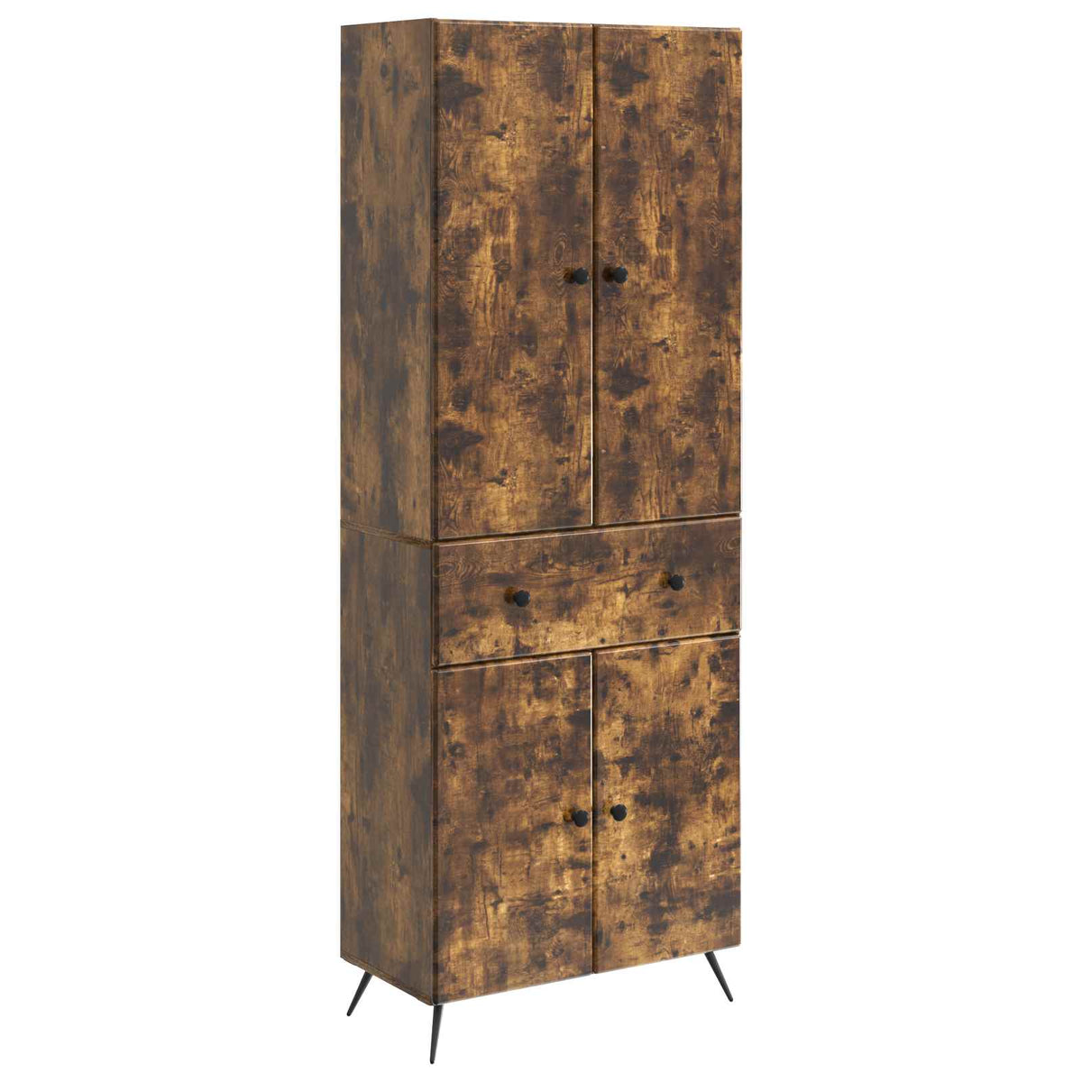 Cabinet Set 2 pcs Smoked Oak 66 x 34.5 x 90 cm Engineered Wood