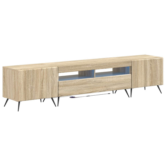 5 Piece LED TV Cabinet Sonoma Oak Engineered Wood