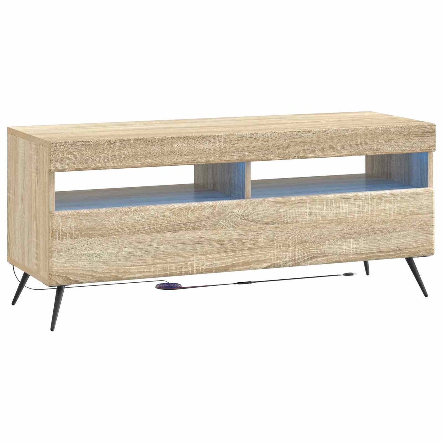 5 Piece LED TV Cabinet Sonoma Oak Engineered Wood