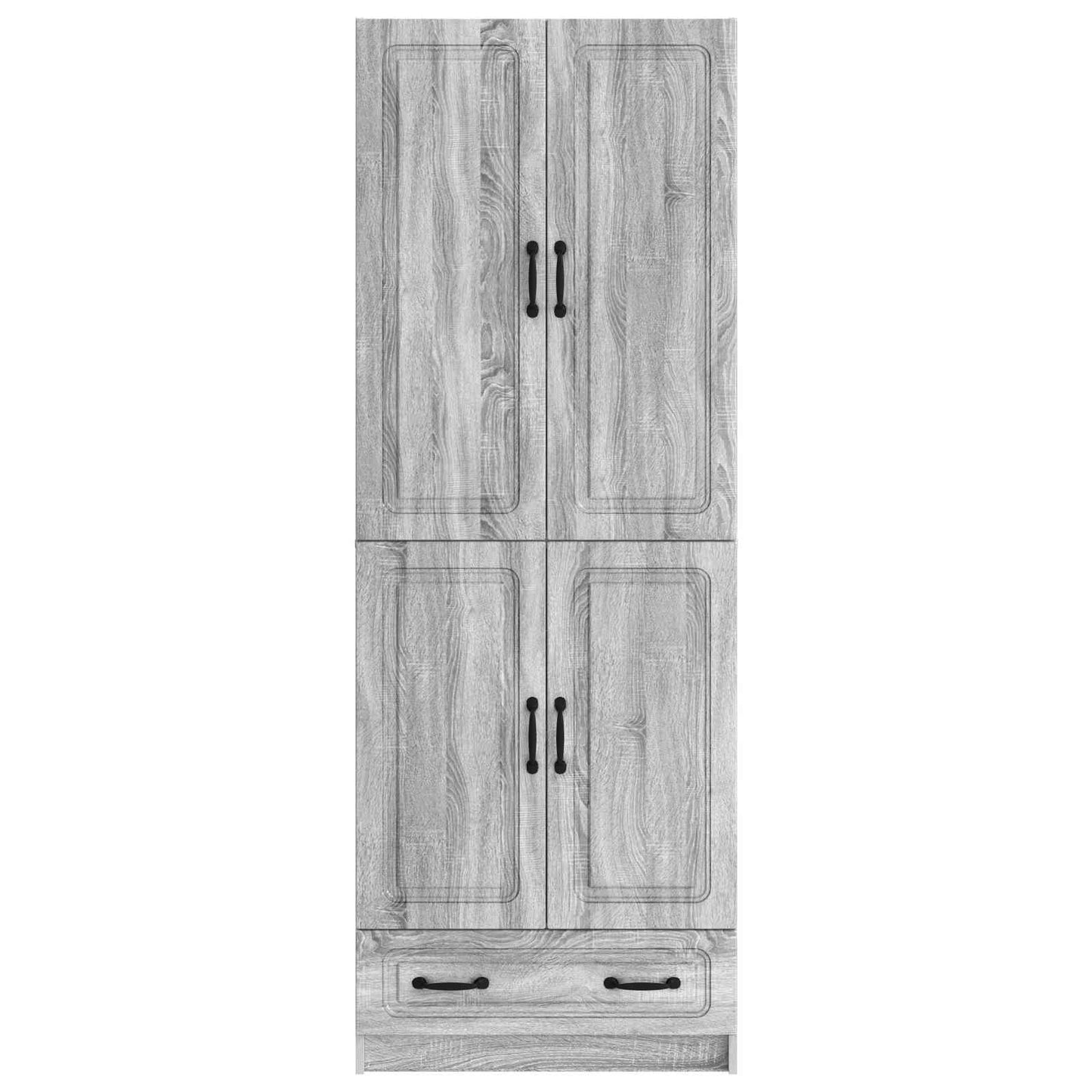 Cabinet Set 2 pcs Grey Sonoma Engineered Wood