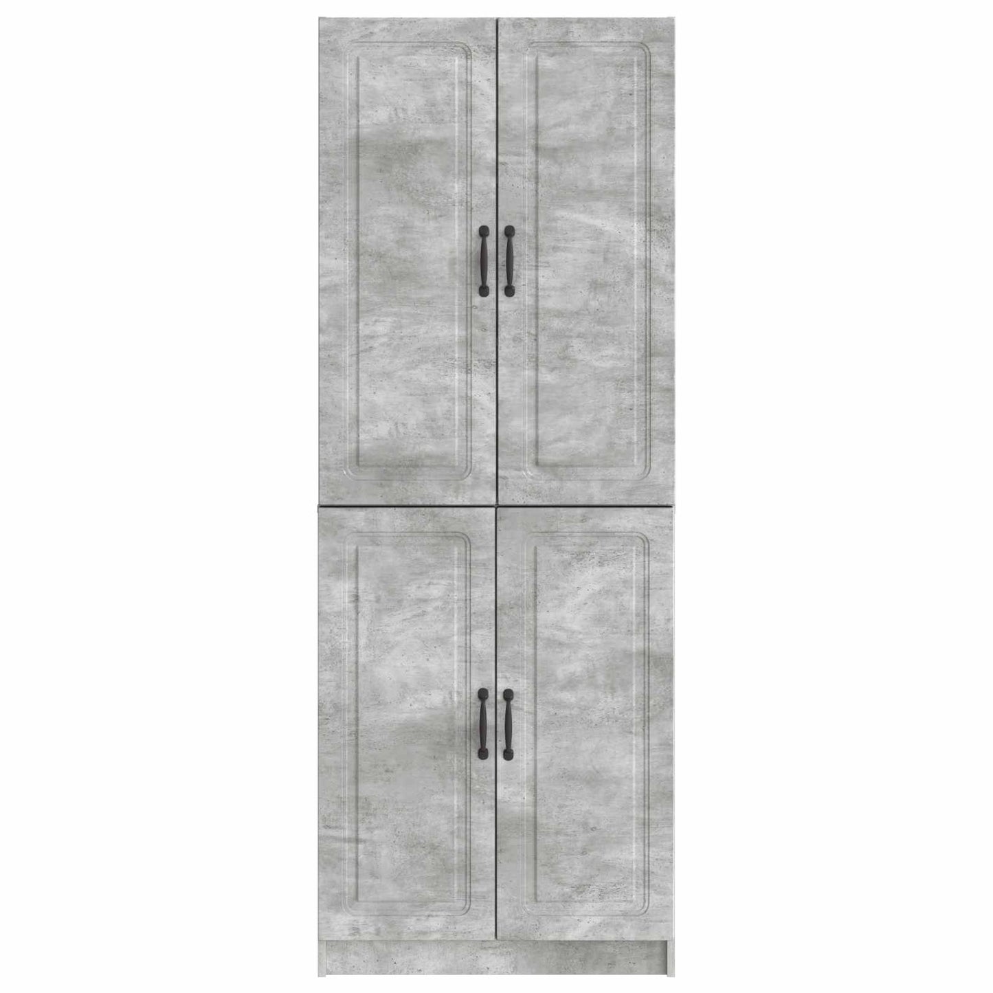 Cabinet Set 2 pcs Concrete Grey Engineered Wood