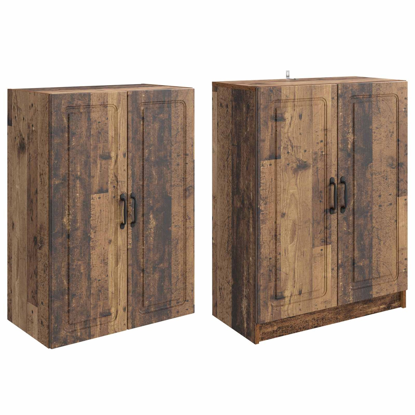 Cabinet Set 2 pcs Engineered Wood