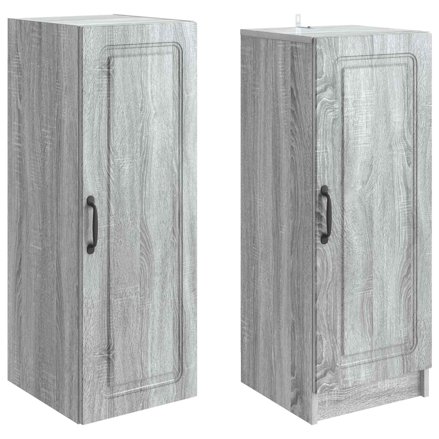 Cabinet Set 2 pcs Grey Sonoma Engineered Wood