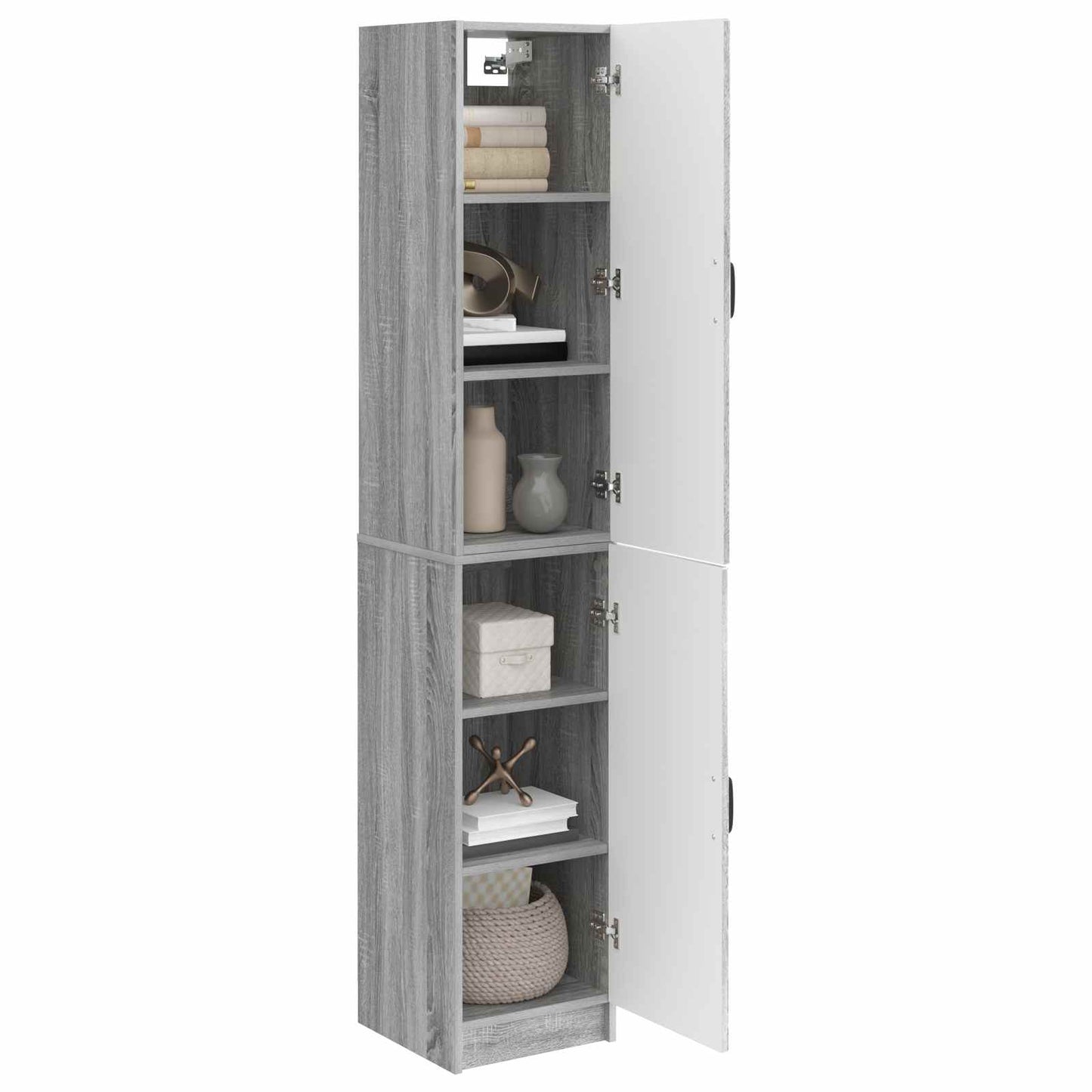 Cabinet Set 2 pcs Grey Sonoma Engineered Wood