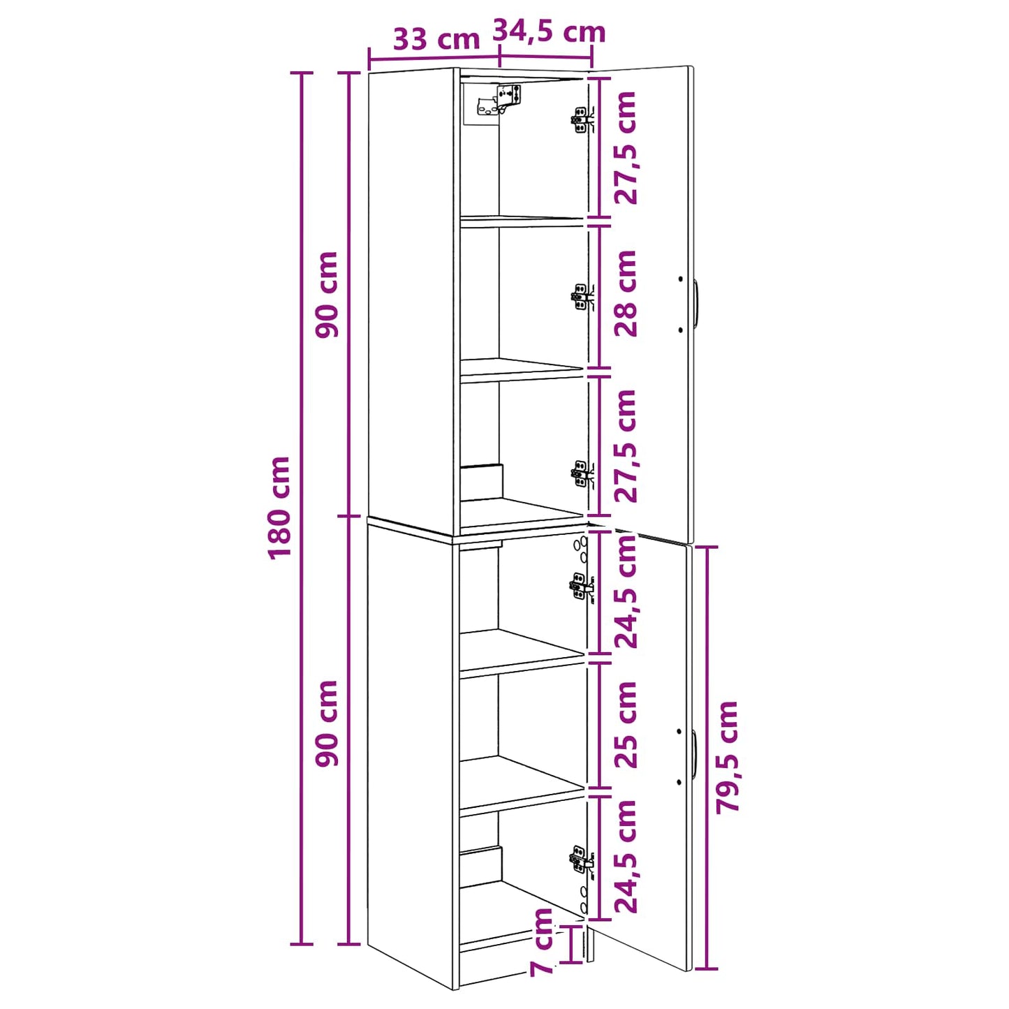 Cabinet Set 2 pcs Old Wood Engineered Wood
