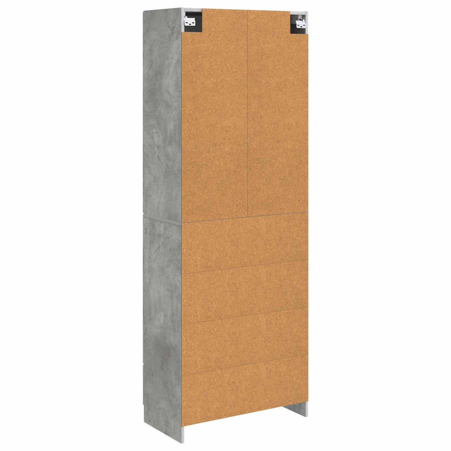 Cabinet Set 2 pcs Concrete Grey 66 x 34.5 x 87 cm