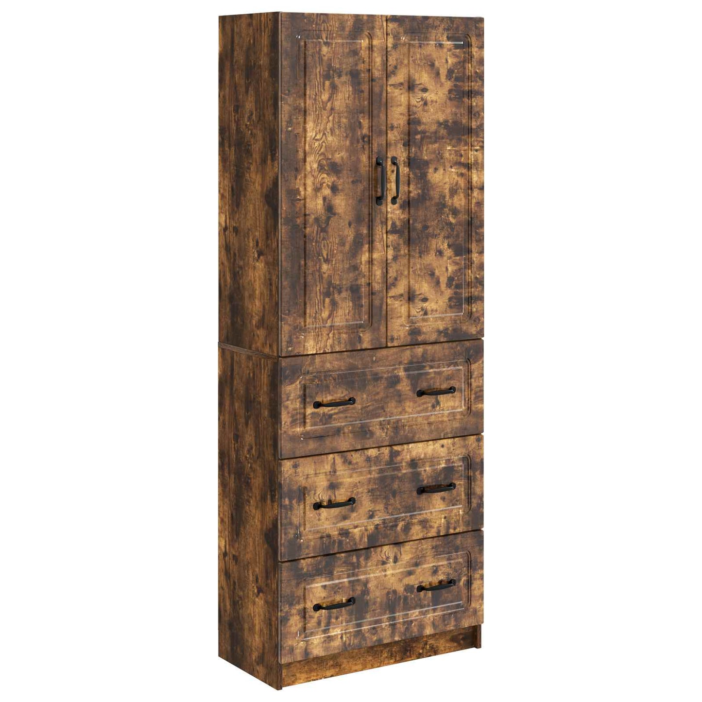 Cabinet Set 2 pcs Smoked Oak 66 x 34.5 x 87 cm Engineered Wood