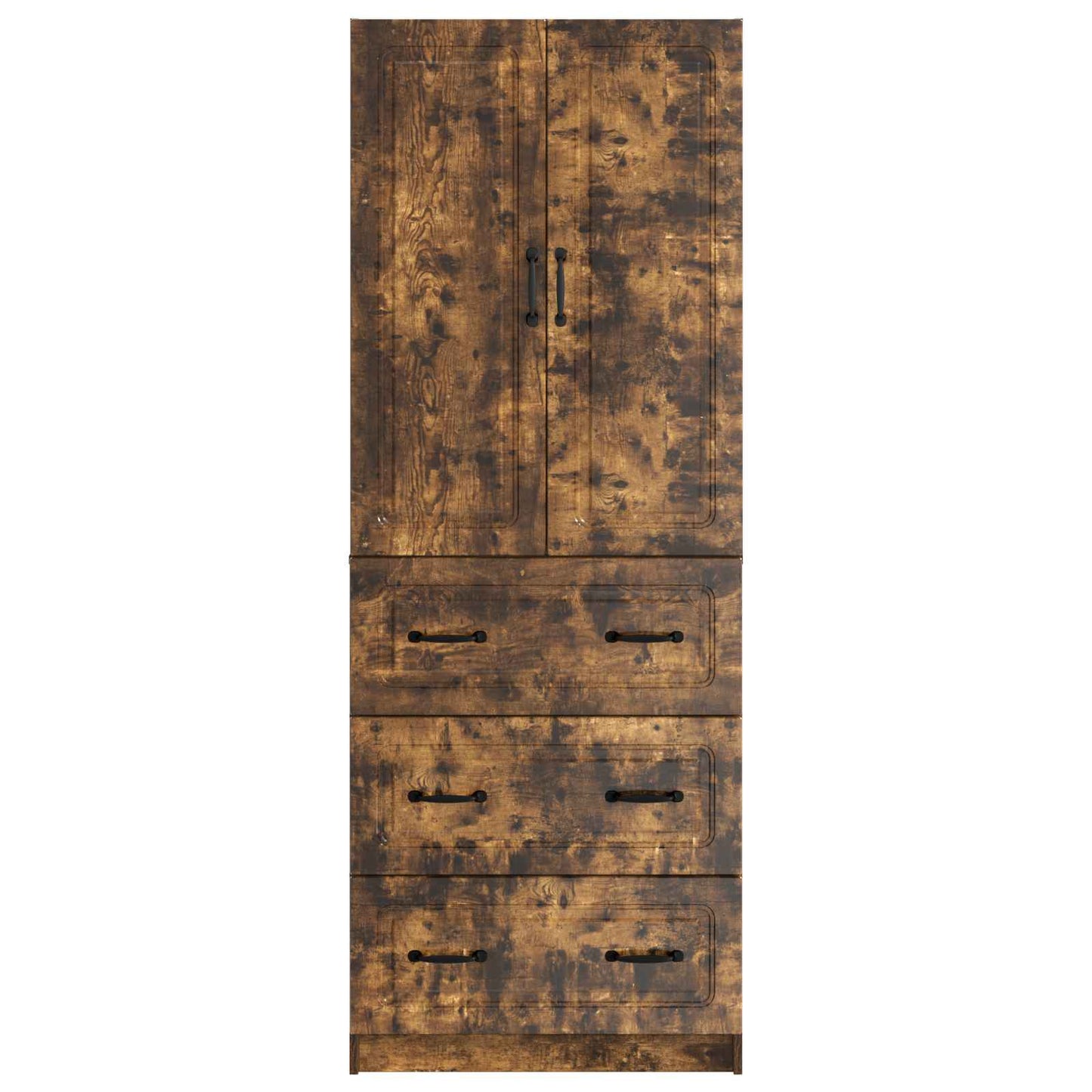 Cabinet Set 2 pcs 66 x 34.5 x 87 cm Engineered Wood Smoked Oak
