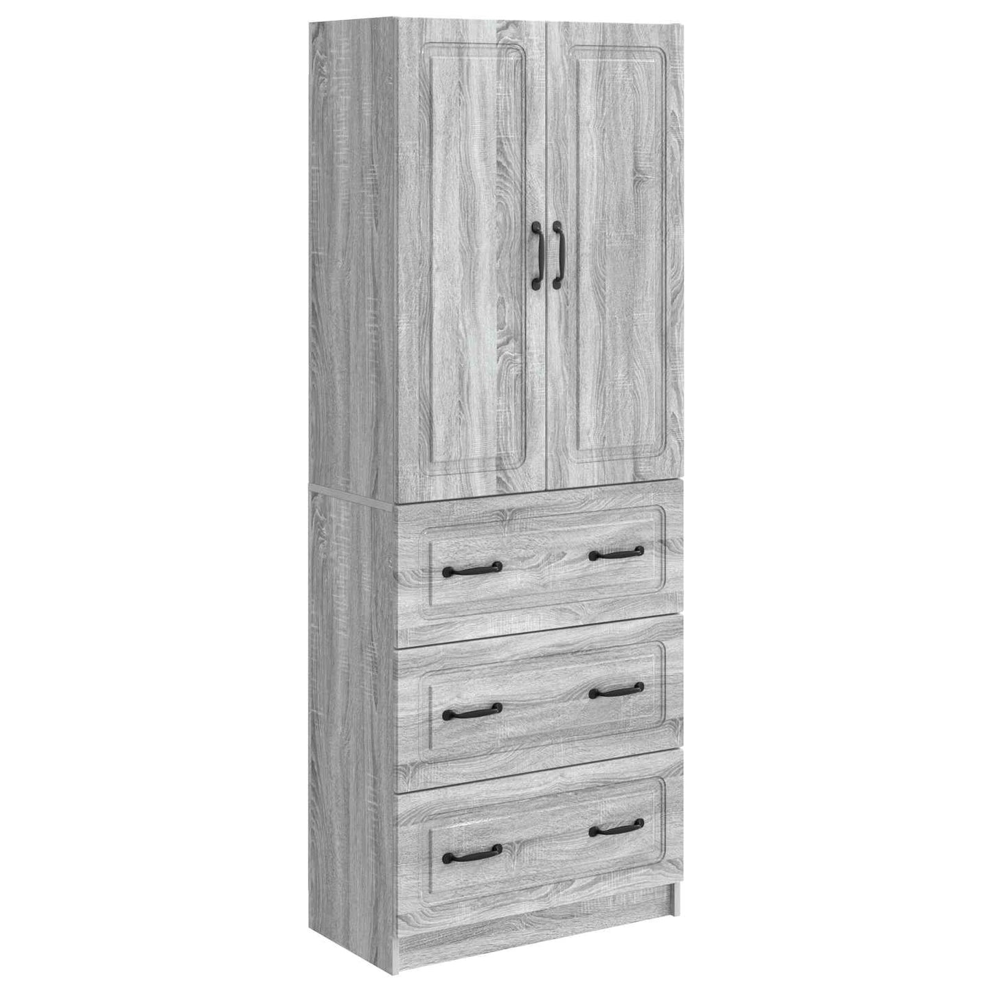 Cabinet Set 2 pcs Grey Sonoma 66 x 34.5 x 87 cm Engineered Wood