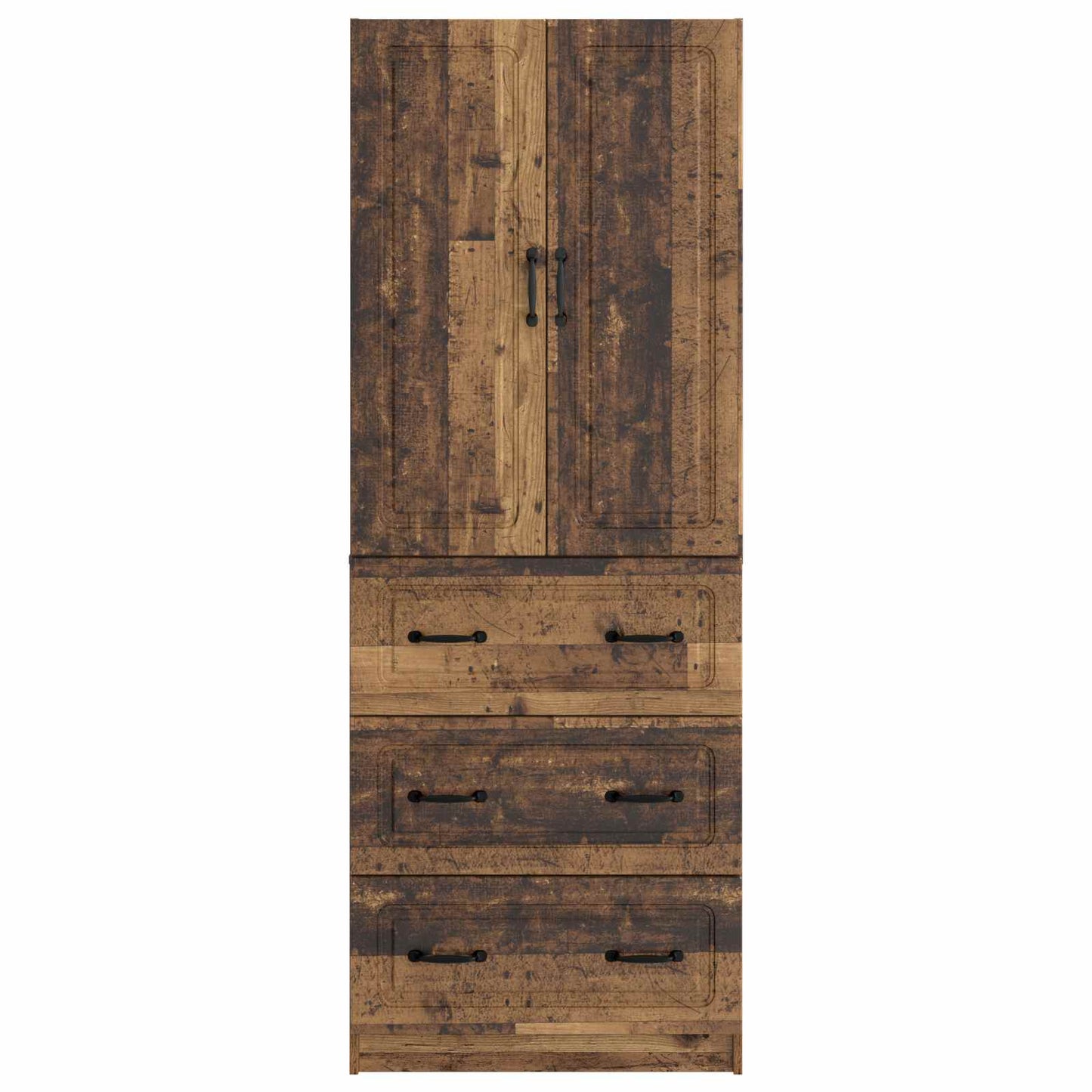 Cabinet Set 2 pcs Old Wood 66 x 34.5 x 87 cm Engineered Wood