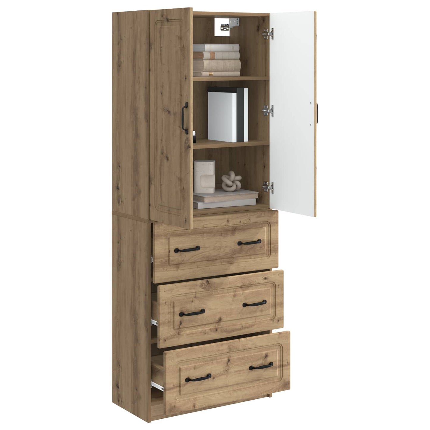 Cabinet Set 2 pcs Artisan Oak 66 x 34.5 x 87 cm Engineered Wood