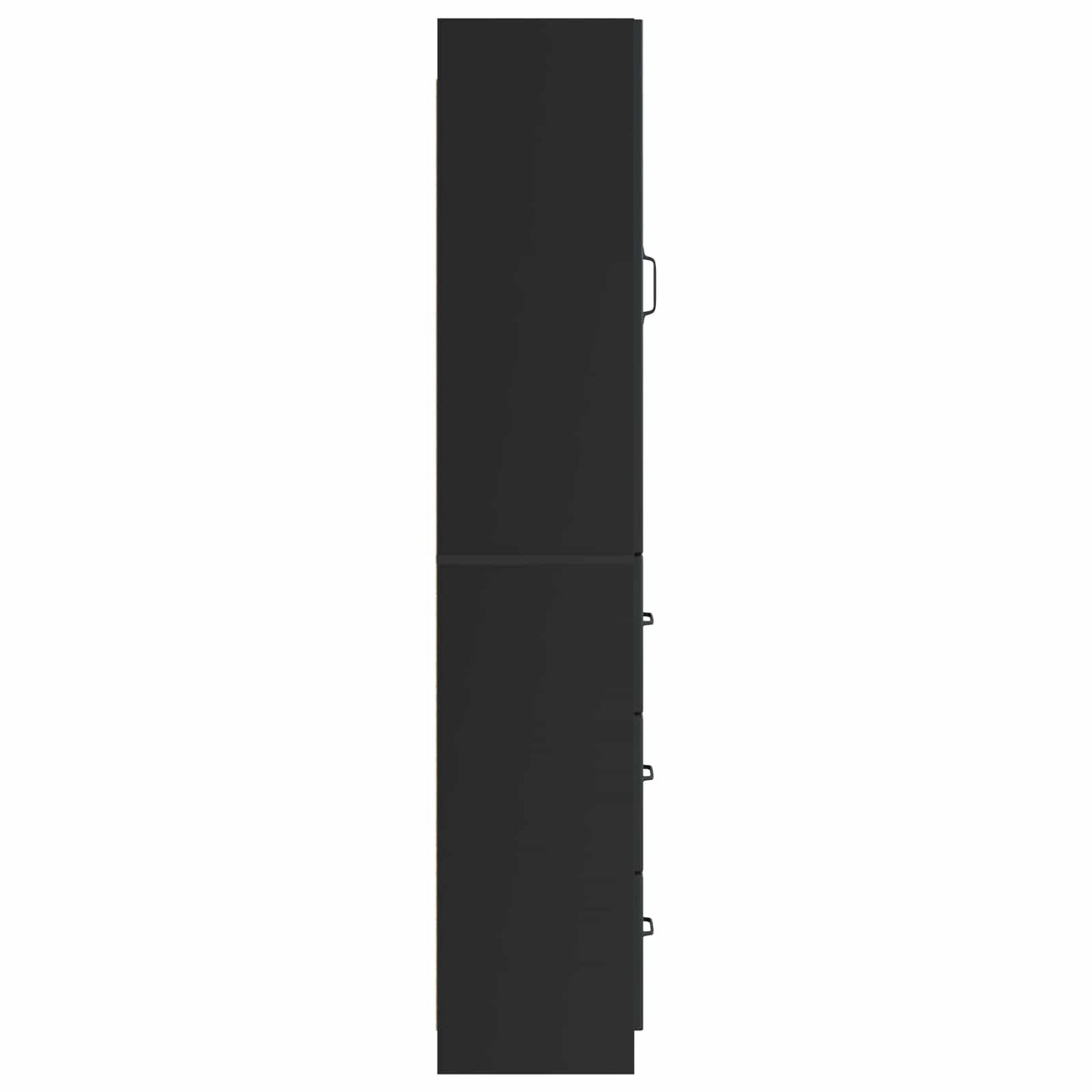 Cabinet Set 2 pcs Black 33 x 34.5 x 87 cm Engineered Wood