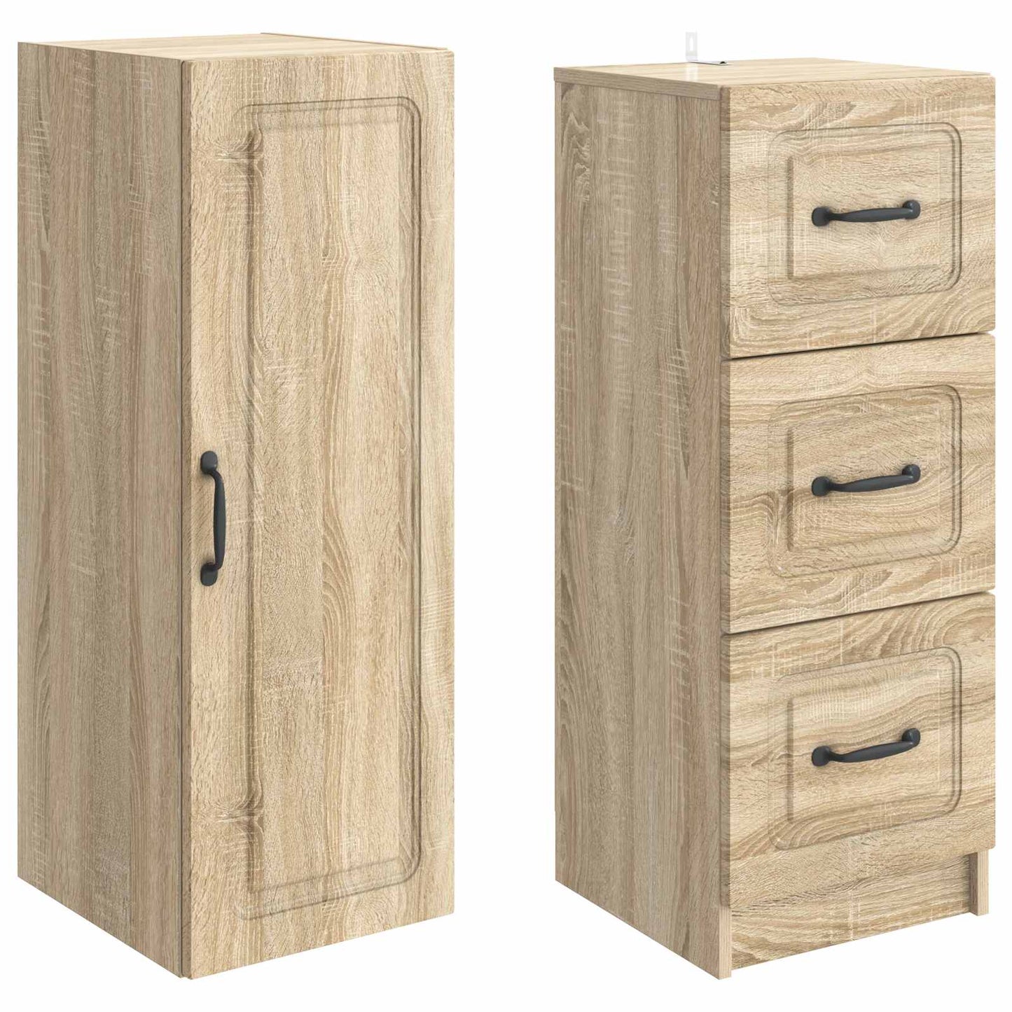 Cabinet Set 2 pcs Sonoma Oak 33 x 34.5 x 87 cm Engineered Wood