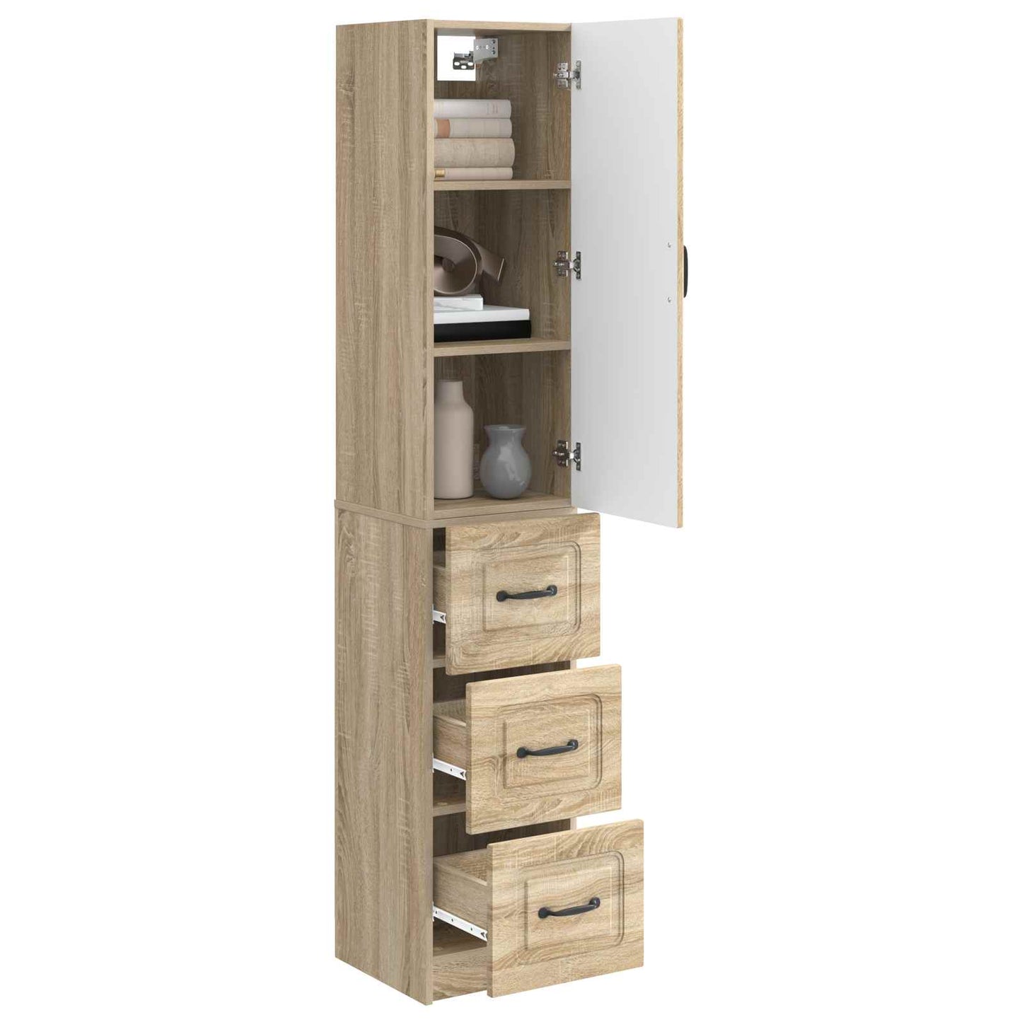 Cabinet Set 2 pcs Sonoma Oak 33 x 34.5 x 87 cm Engineered Wood