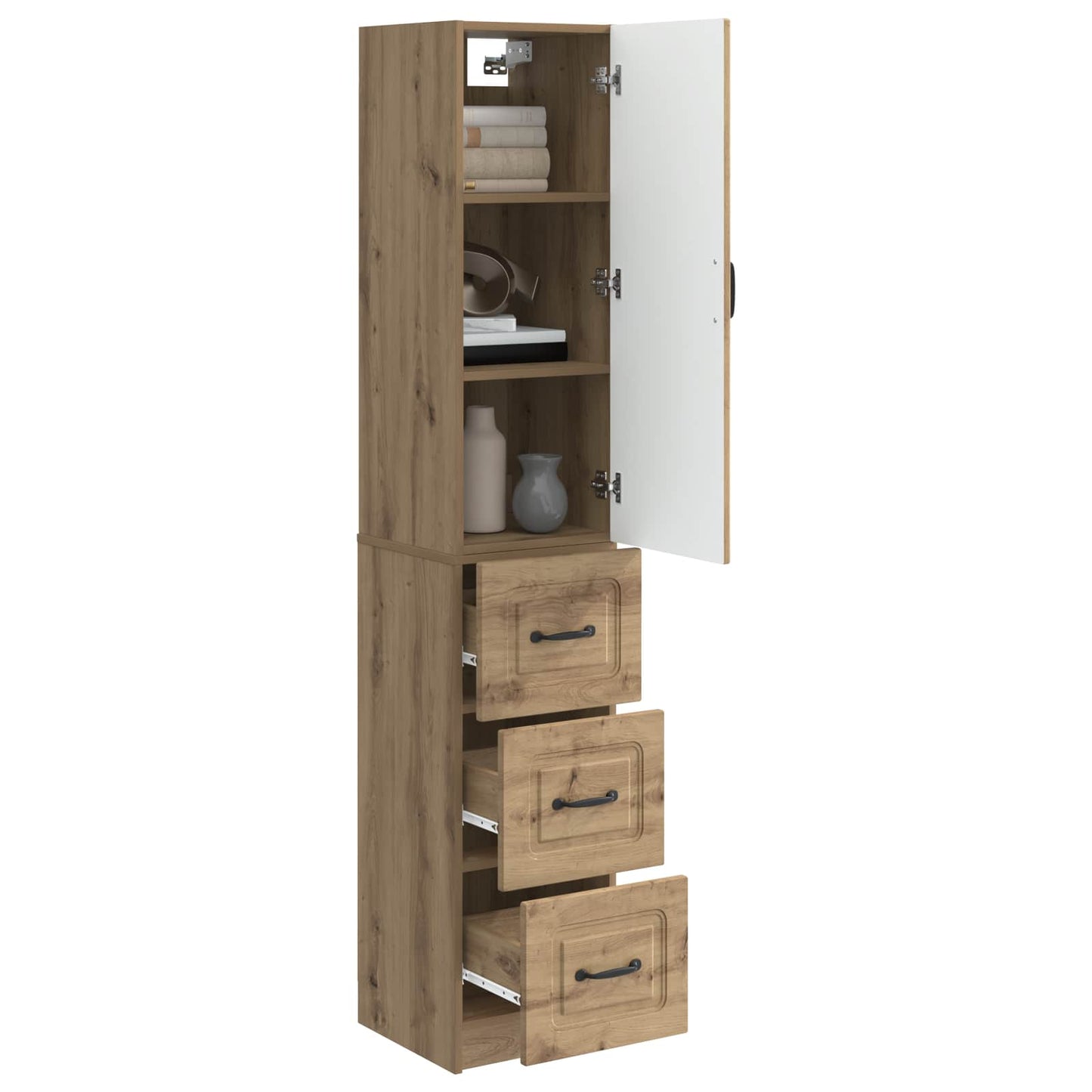 Cabinet Set 2 pcs Artisan Oak 33 x 34.5 x 87 cm Engineered Wood