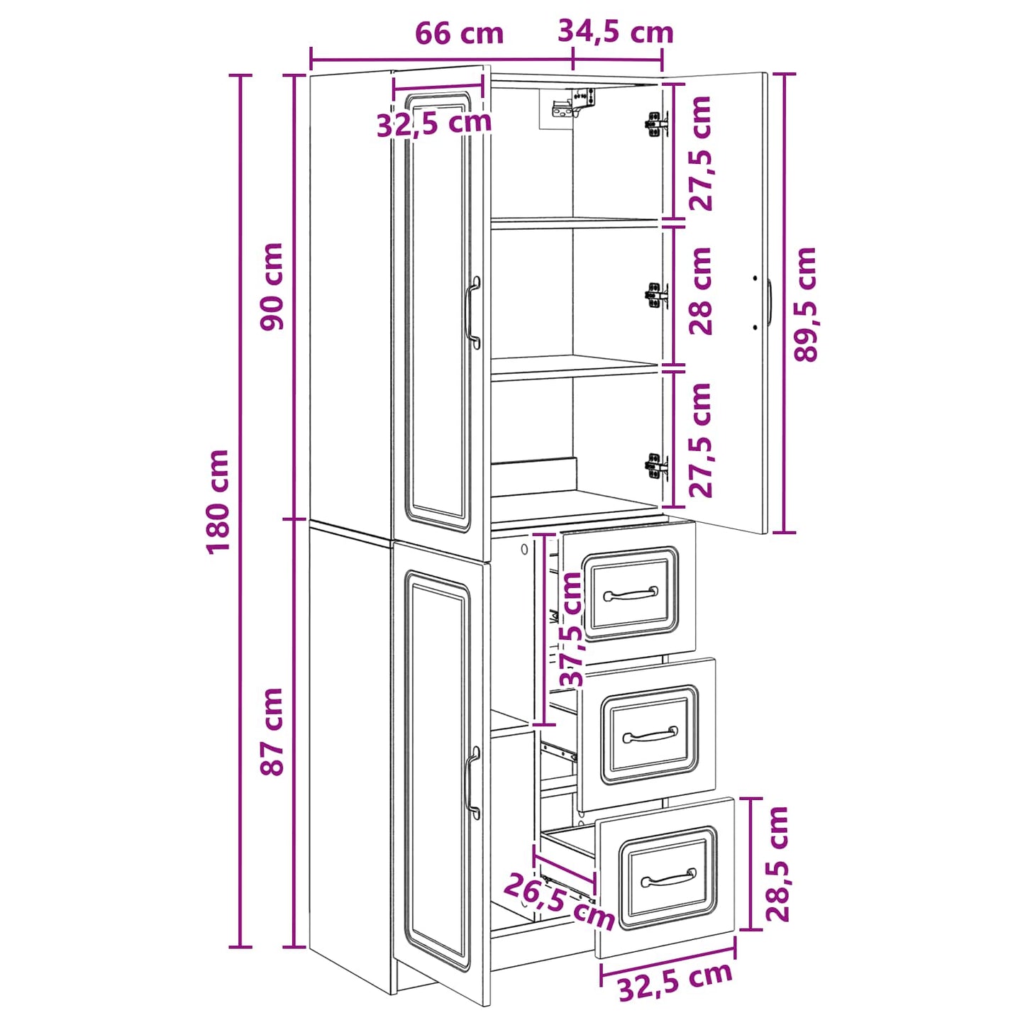 Cabinet Set 2 pcs Sonoma Oak Engineered Wood