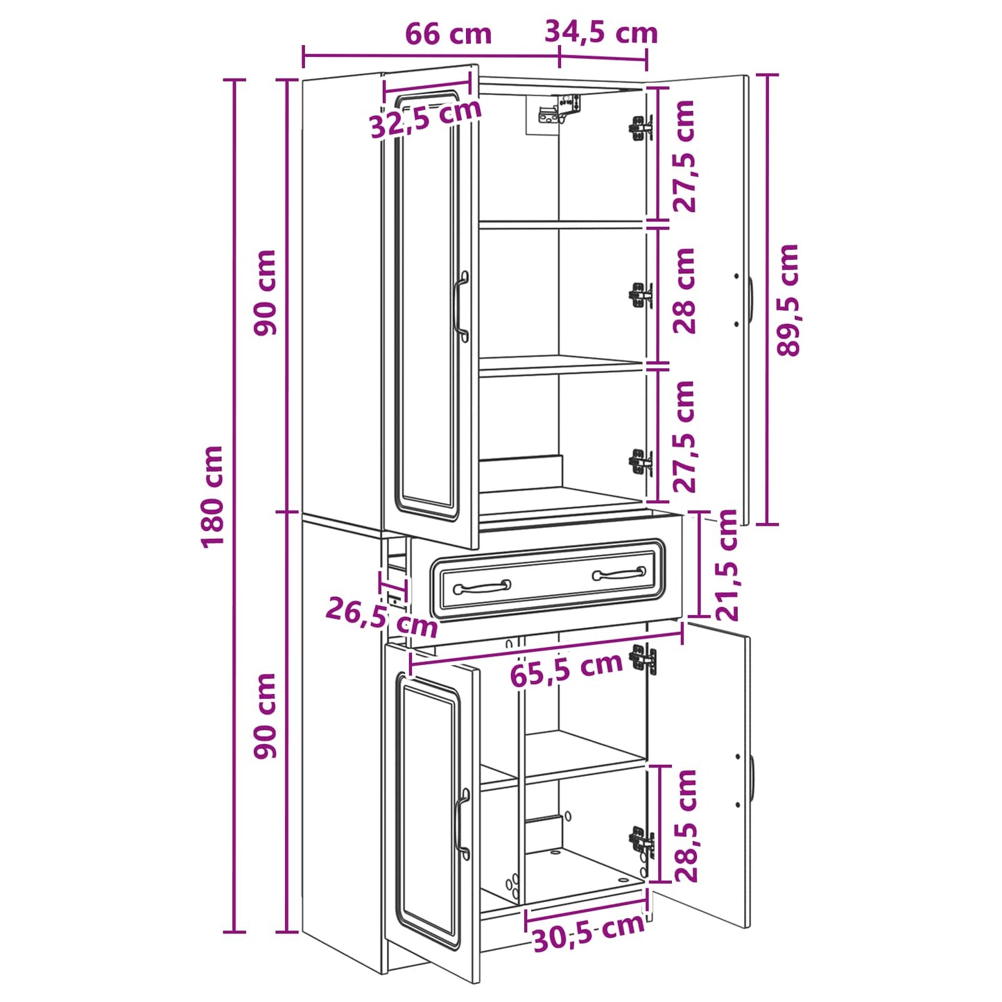 Cabinet Set 2 pcs Sonoma Oak Engineered Wood