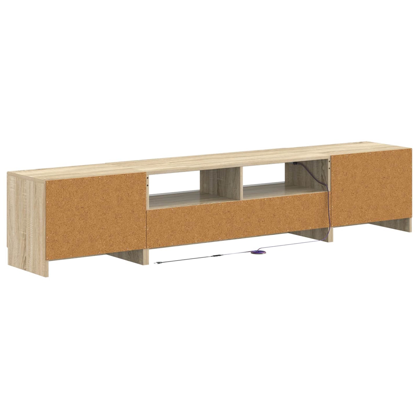 5 Piece LED TV Cabinet Sonoma Oak Engineered Wood