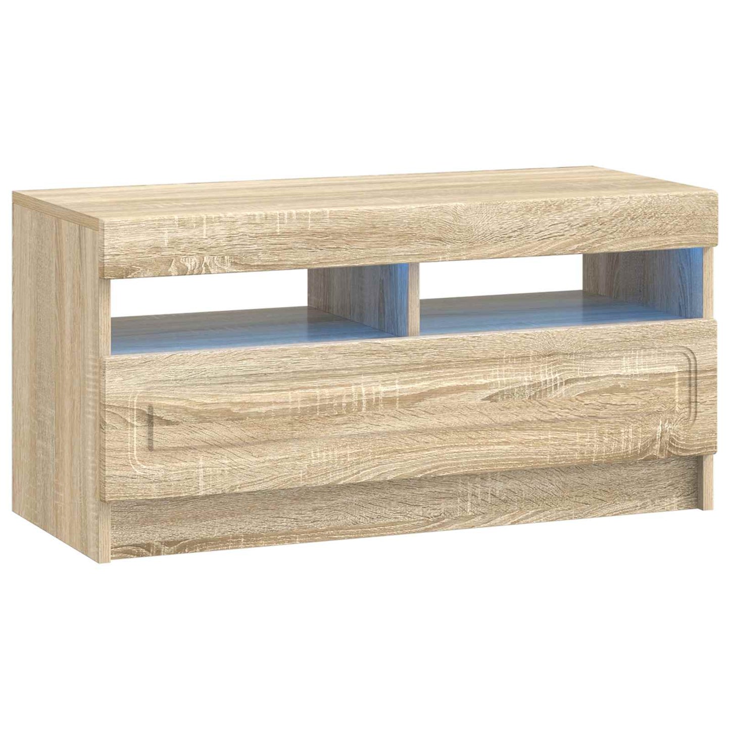 5 Piece LED TV Cabinet Sonoma Oak Engineered Wood