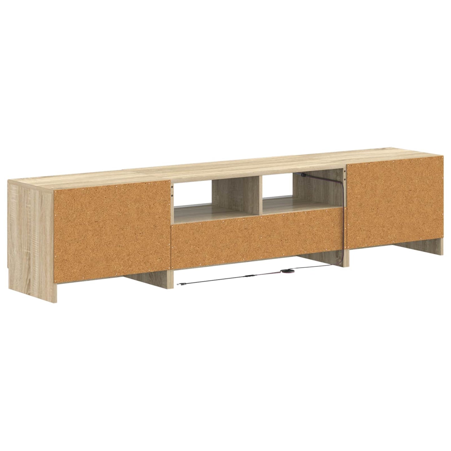 5 Piece LED TV Cabinet Sonoma Oak Engineered Wood