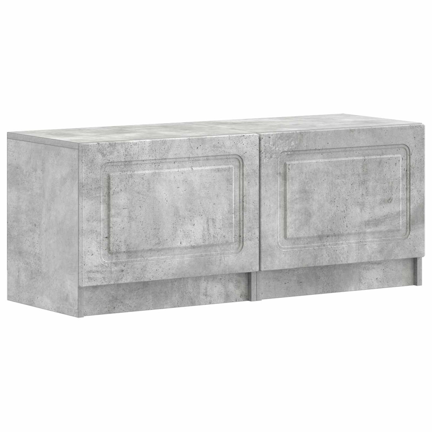 5 Piece LED TV Cabinet Concrete Grey Engineered Wood