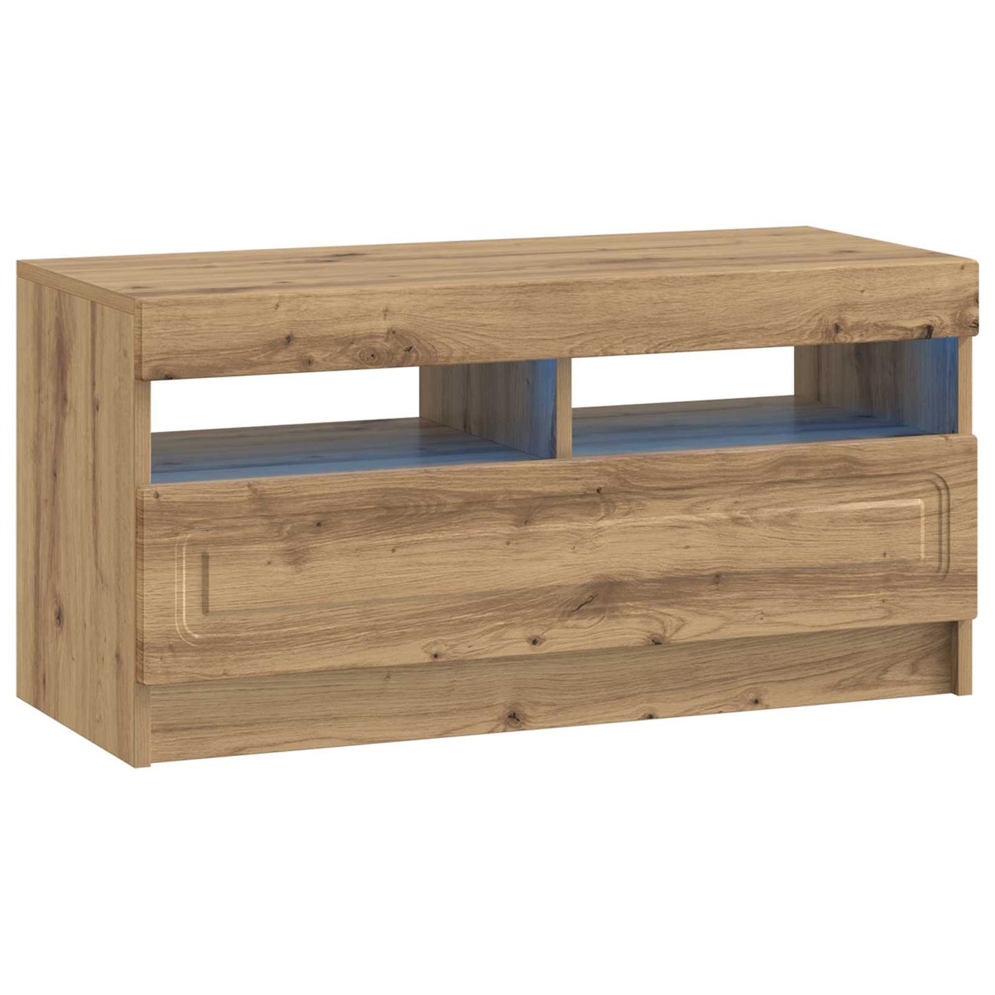 5 Piece LED TV Cabinet Artisan Oak Engineered Wood