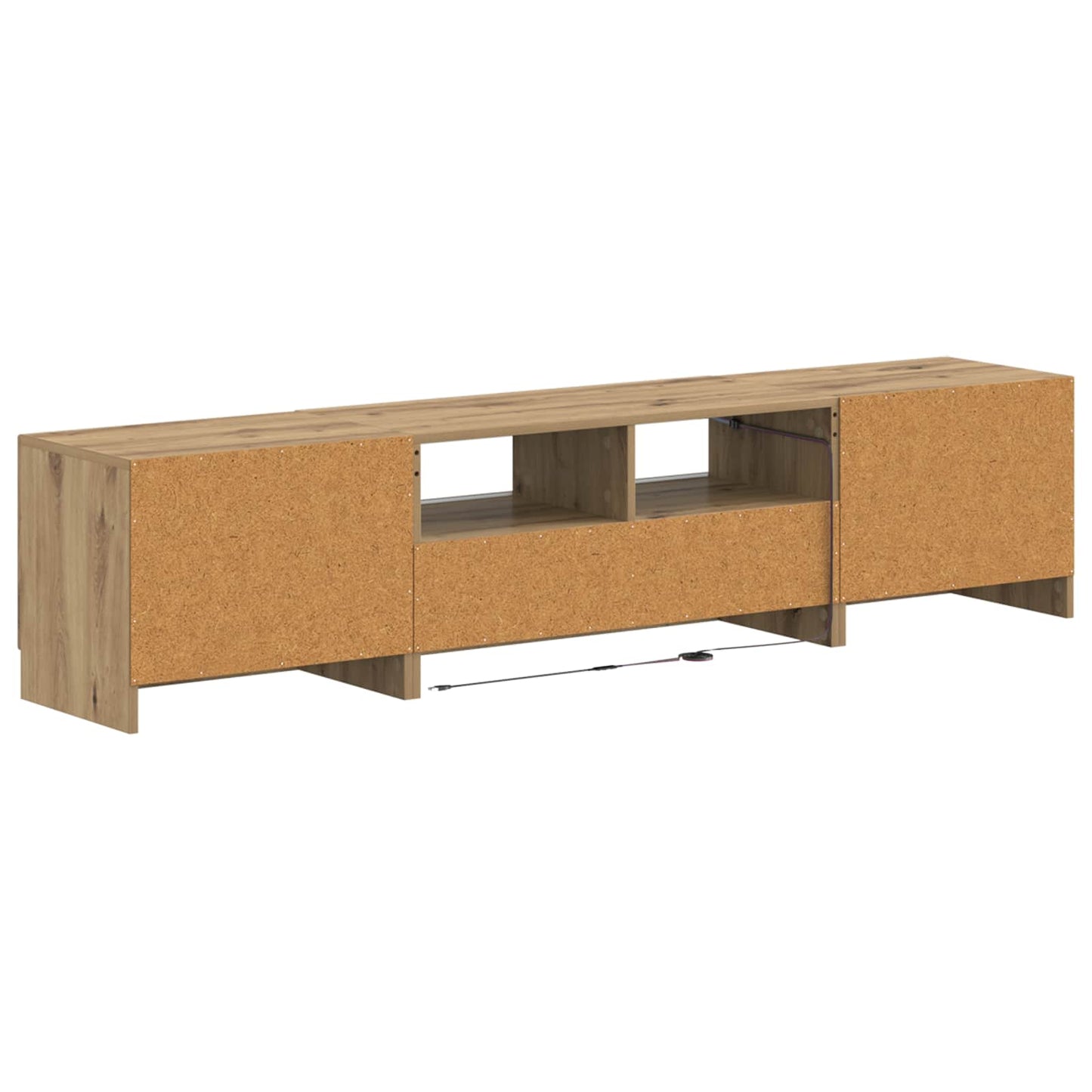 5 Piece LED TV Cabinet Artisan Oak Engineered Wood