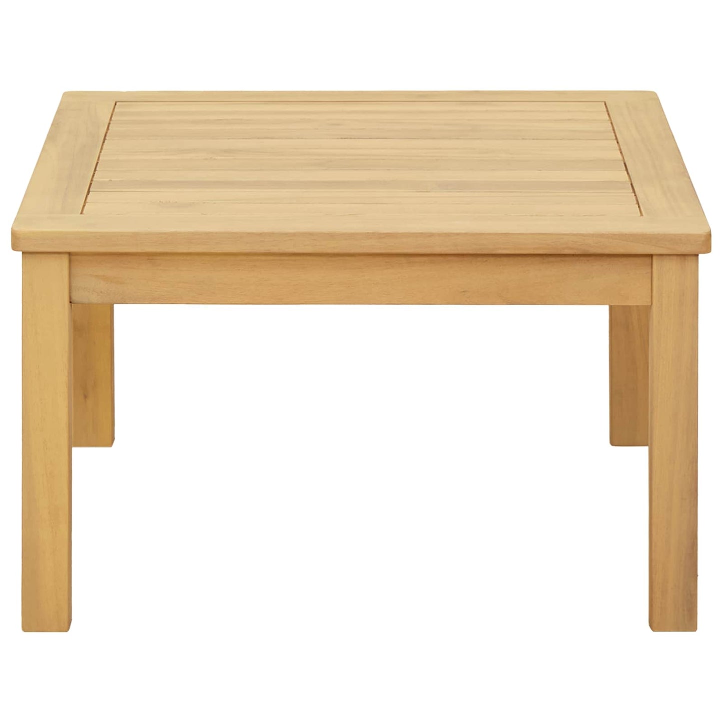 Coffee Table Light Acacia 60 x 60 x 36 cm Solid Acacia Wood