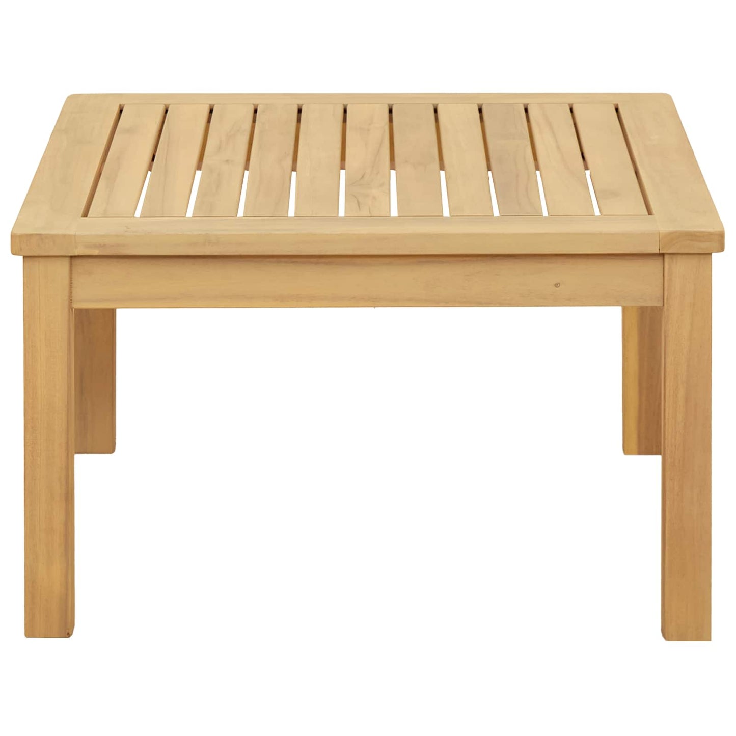 Coffee Table Light Acacia 60 x 60 x 36 cm Solid Acacia Wood