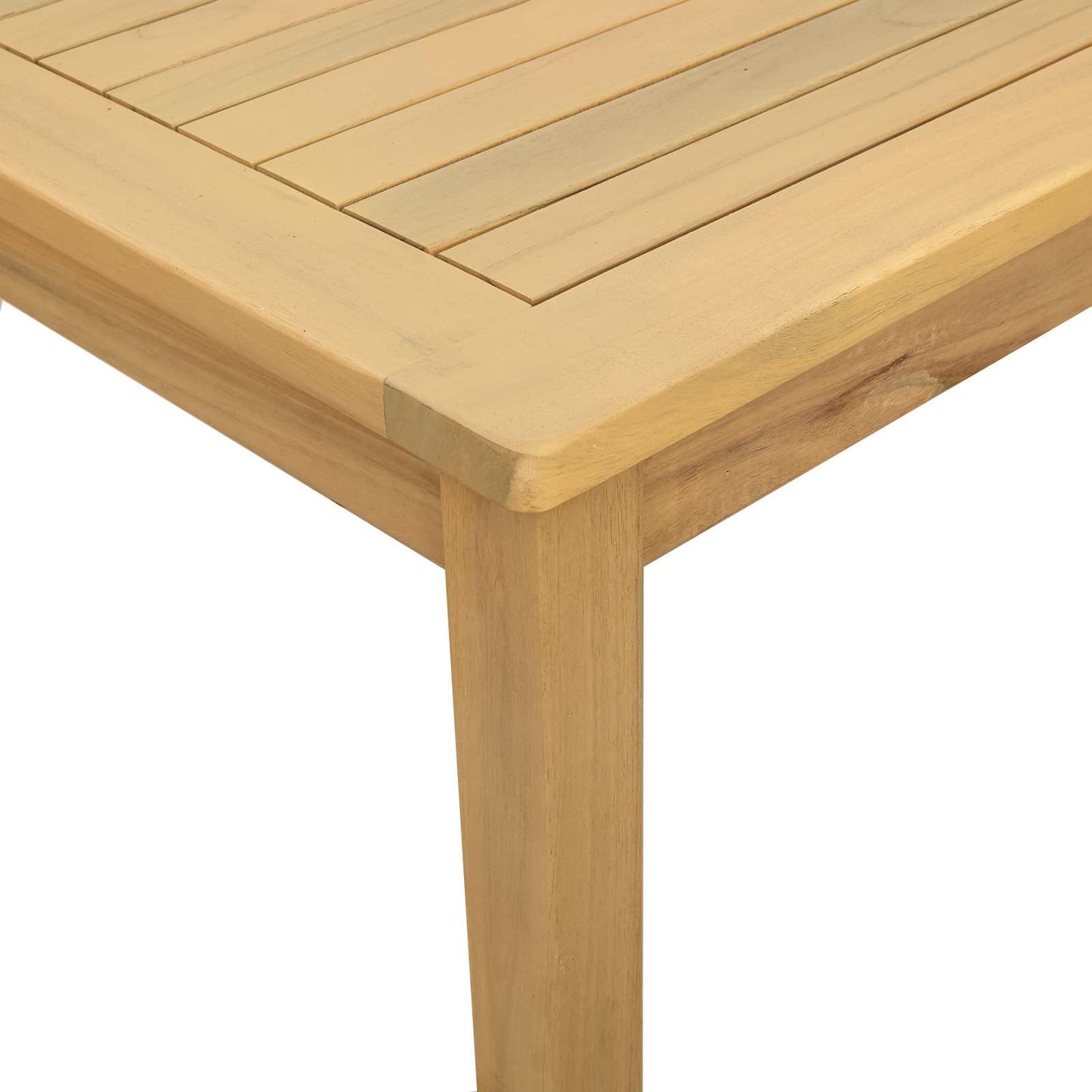 Coffee Table Light Acacia 85 x 85 x 45 cm Solid Acacia Wood