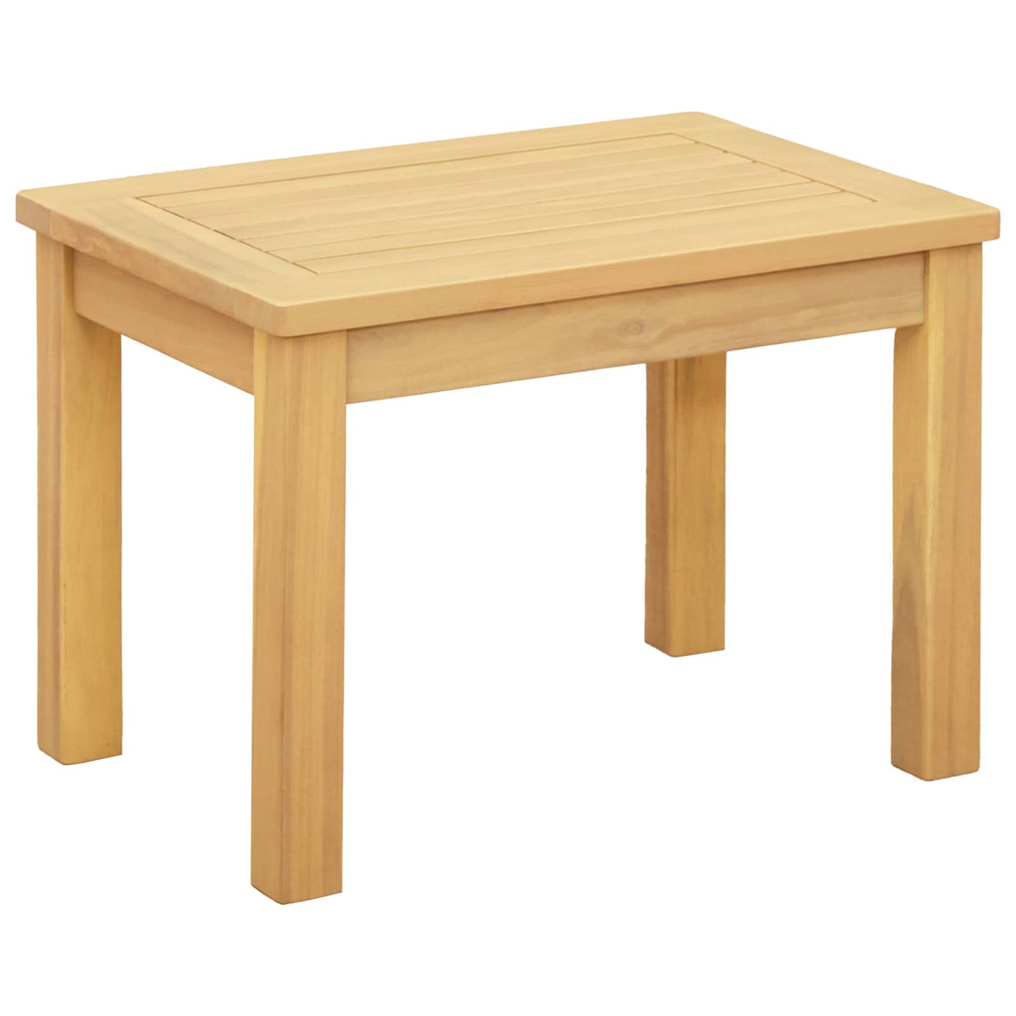 Coffee Table Light Acacia 50 x 35 x 36 cm Solid Acacia Wood