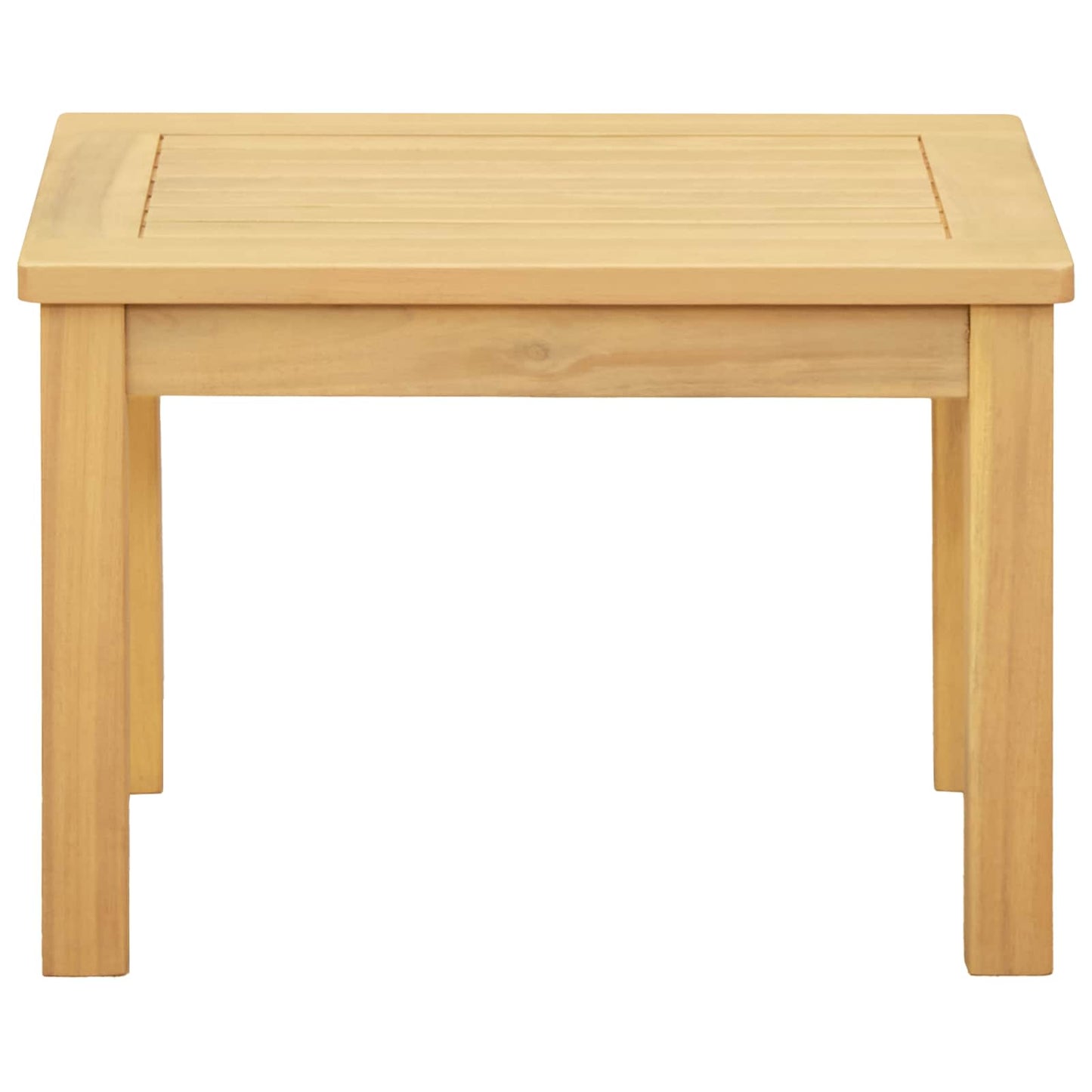 Coffee Table Light Acacia 50 x 35 x 36 cm Solid Acacia Wood