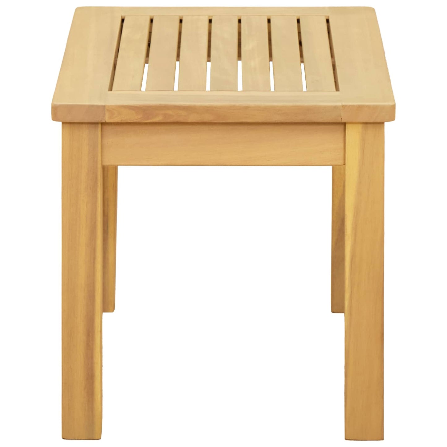 Coffee Table Light Acacia 50 x 35 x 36 cm Solid Acacia Wood