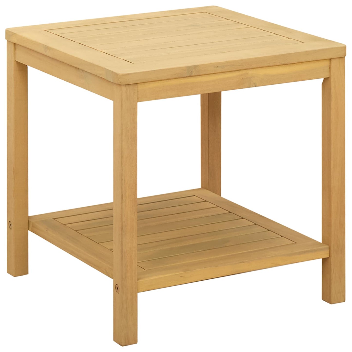 Side Table Oil Natural 45 x 45 x 45 cm Solid Acacia Wood