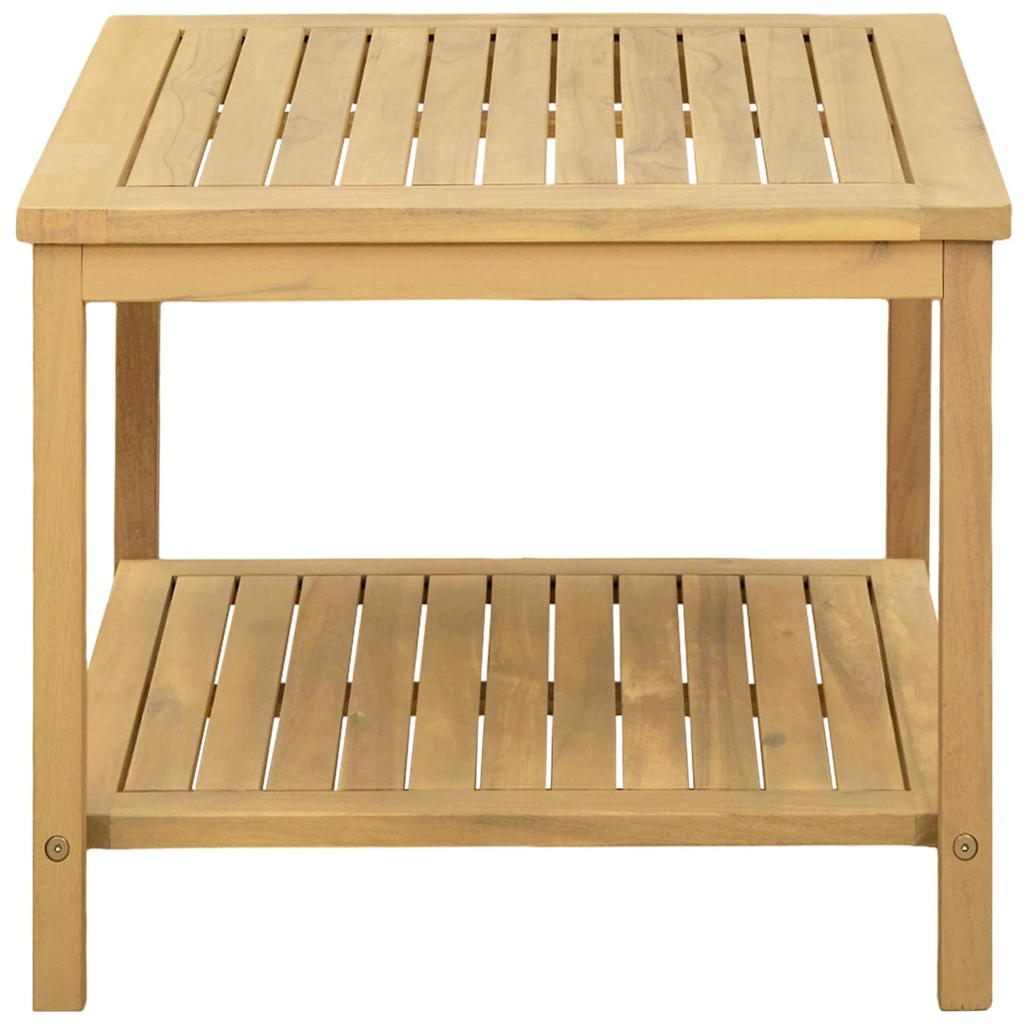 Side Table Oil Natural 50 x 35 x 45 cm Solid Acacia Wood