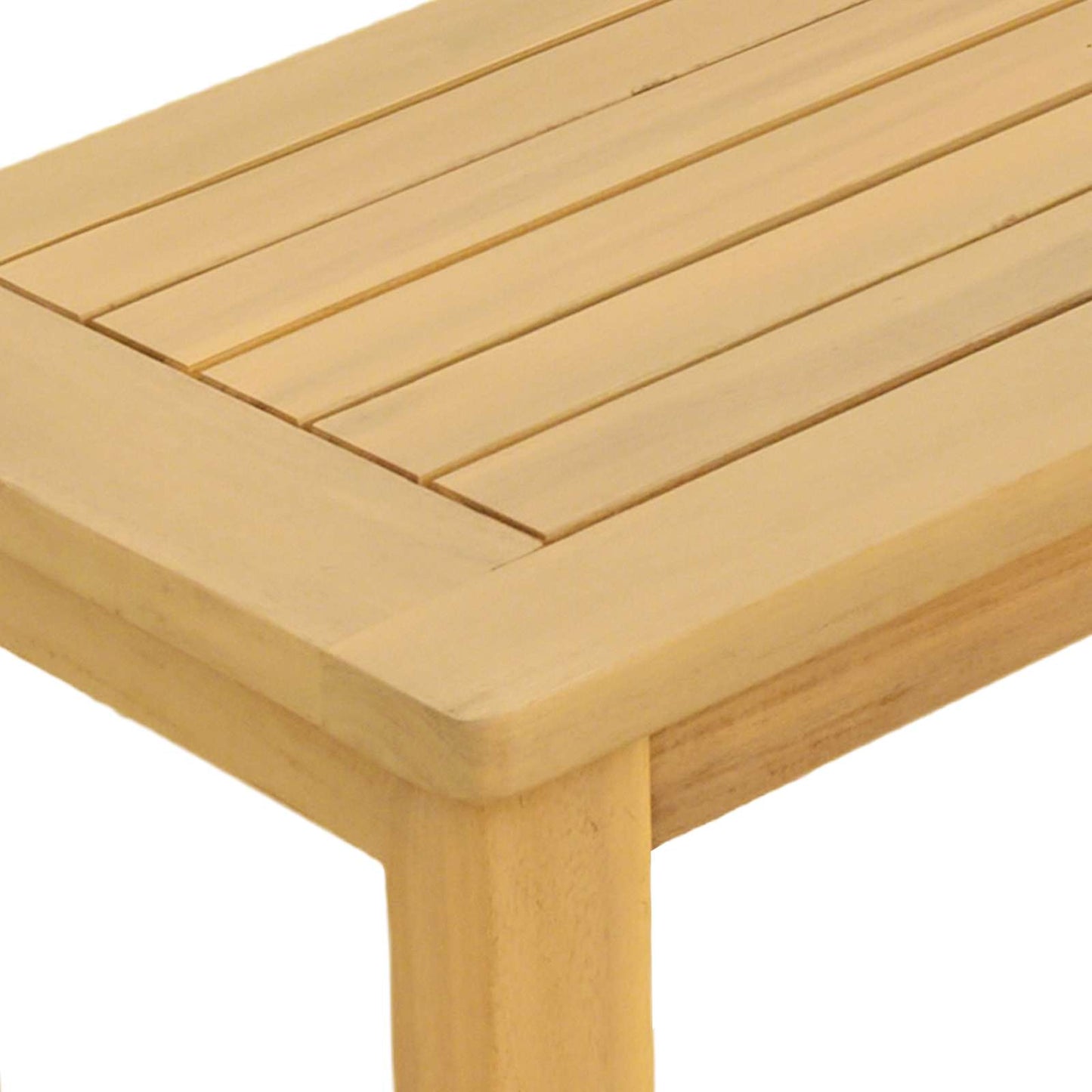 Garden Console Table with Storage Light Acacia 80 x 35 x 75 cm