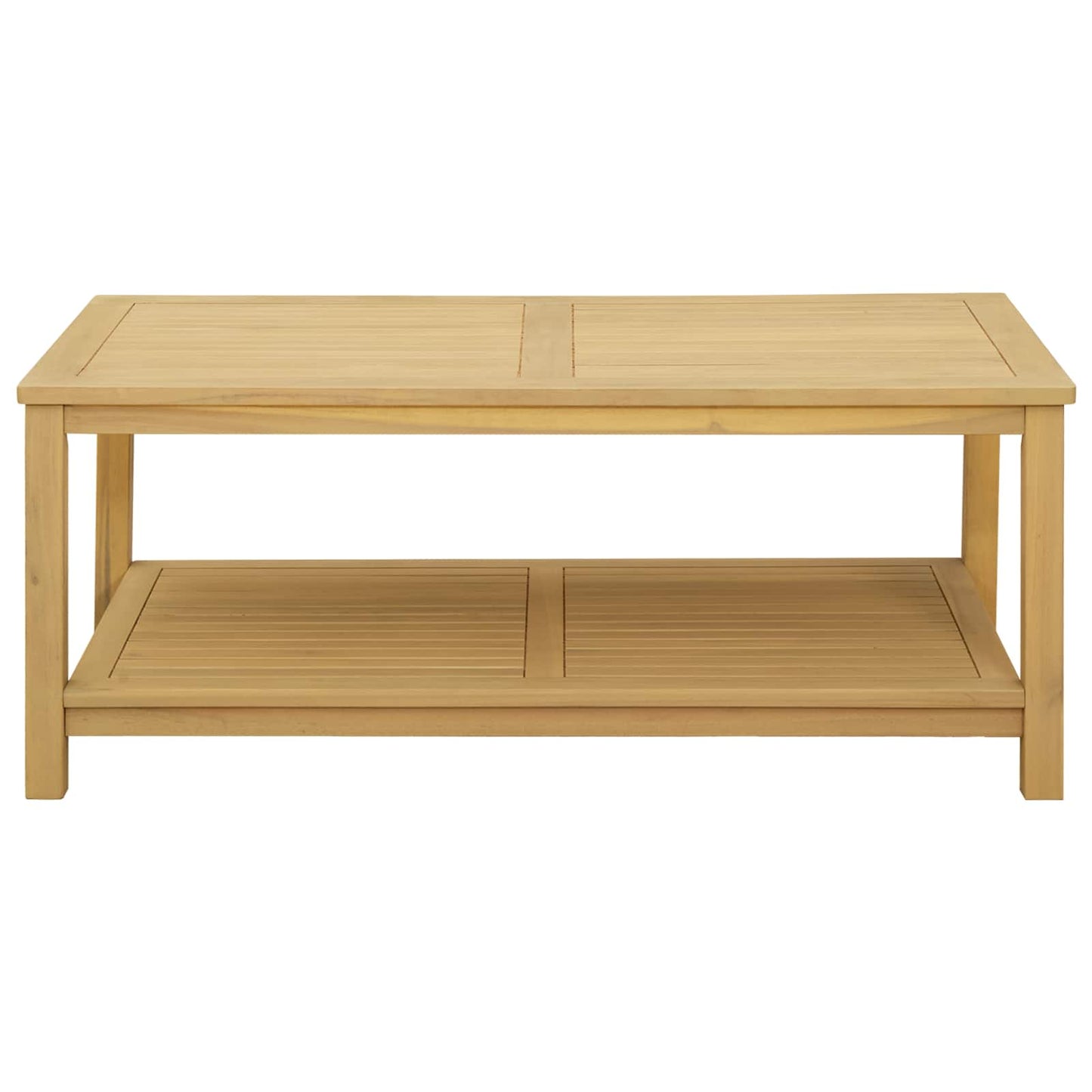 Side Table Oil Natural 110 x 55 x 45 cm Solid Acacia Wood