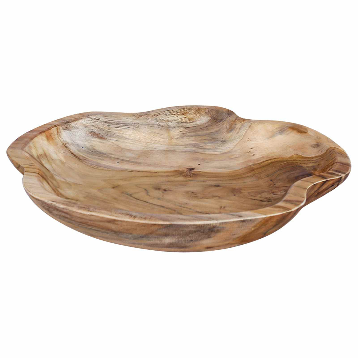 Fruit Bowl JEPARA Ø 30 cm Teak Brown Solid Teak Wood
