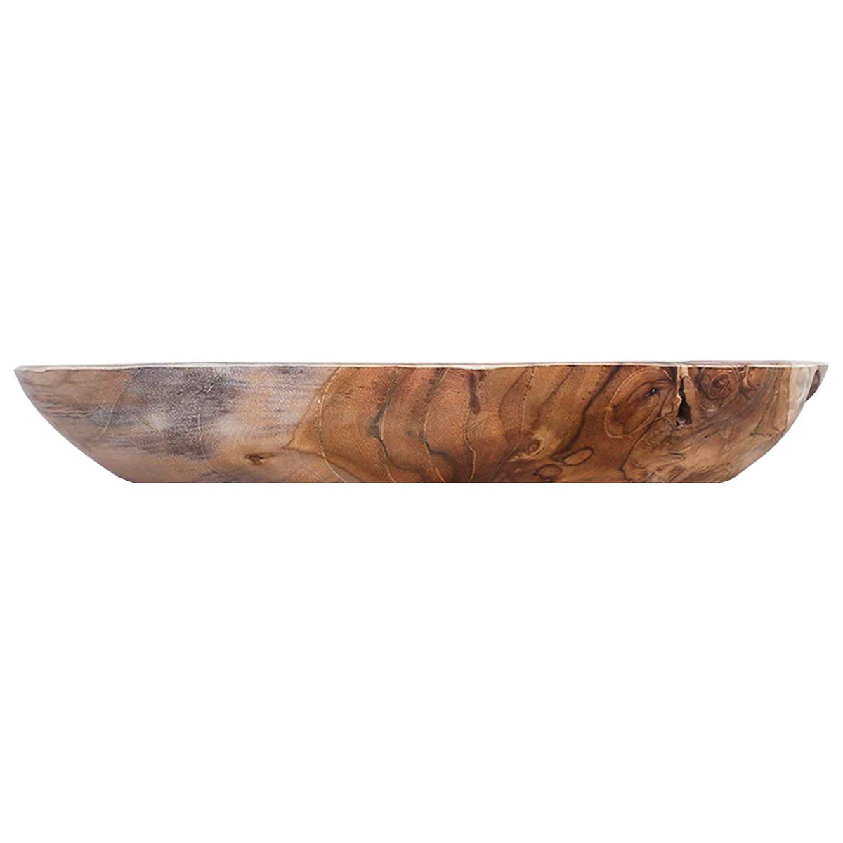 Fruit Bowl JEPARA Ø 30 cm Teak Brown Solid Teak Wood