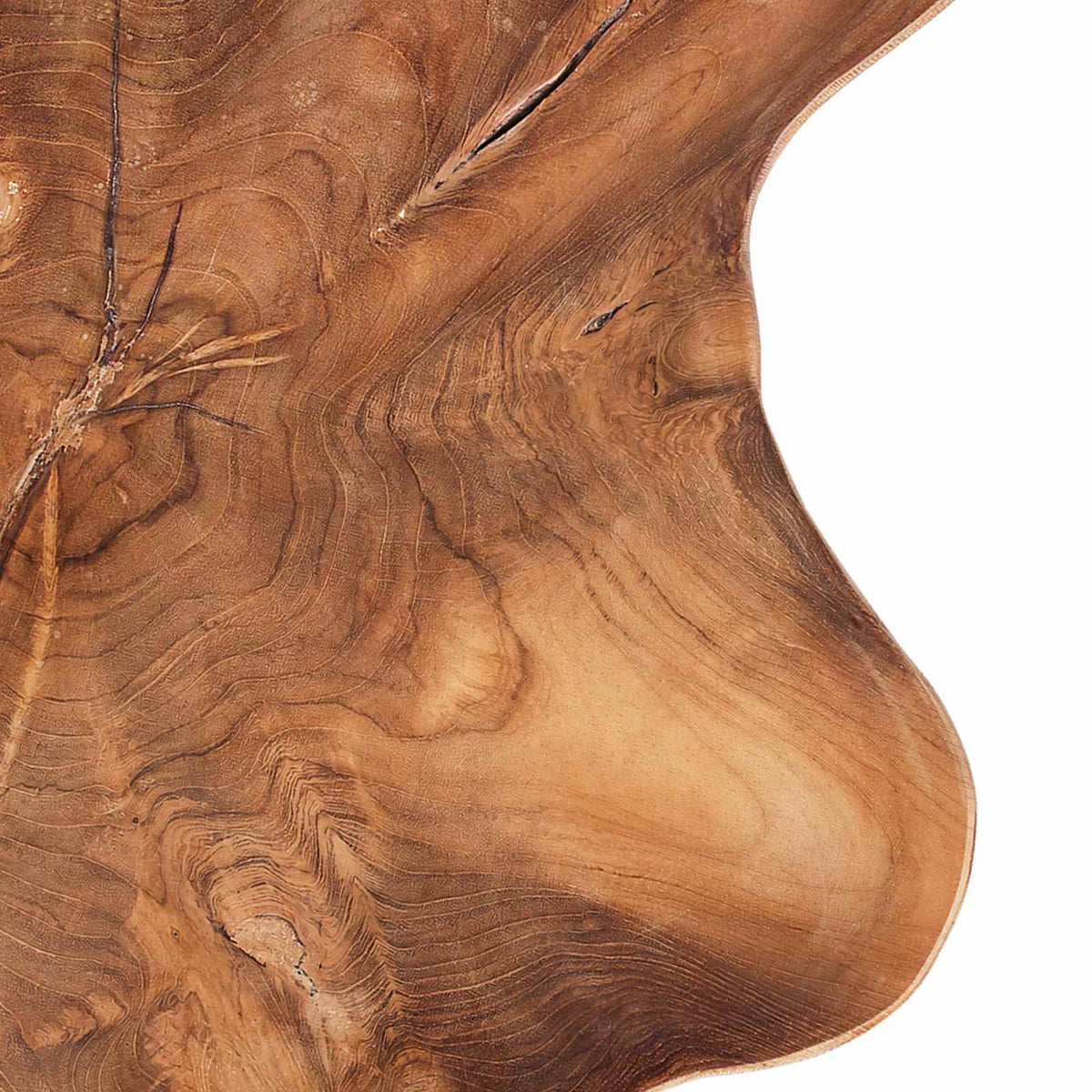 Fruit Bowl JEPARA Ø 40 cm Teak Brown Solid Teak Wood