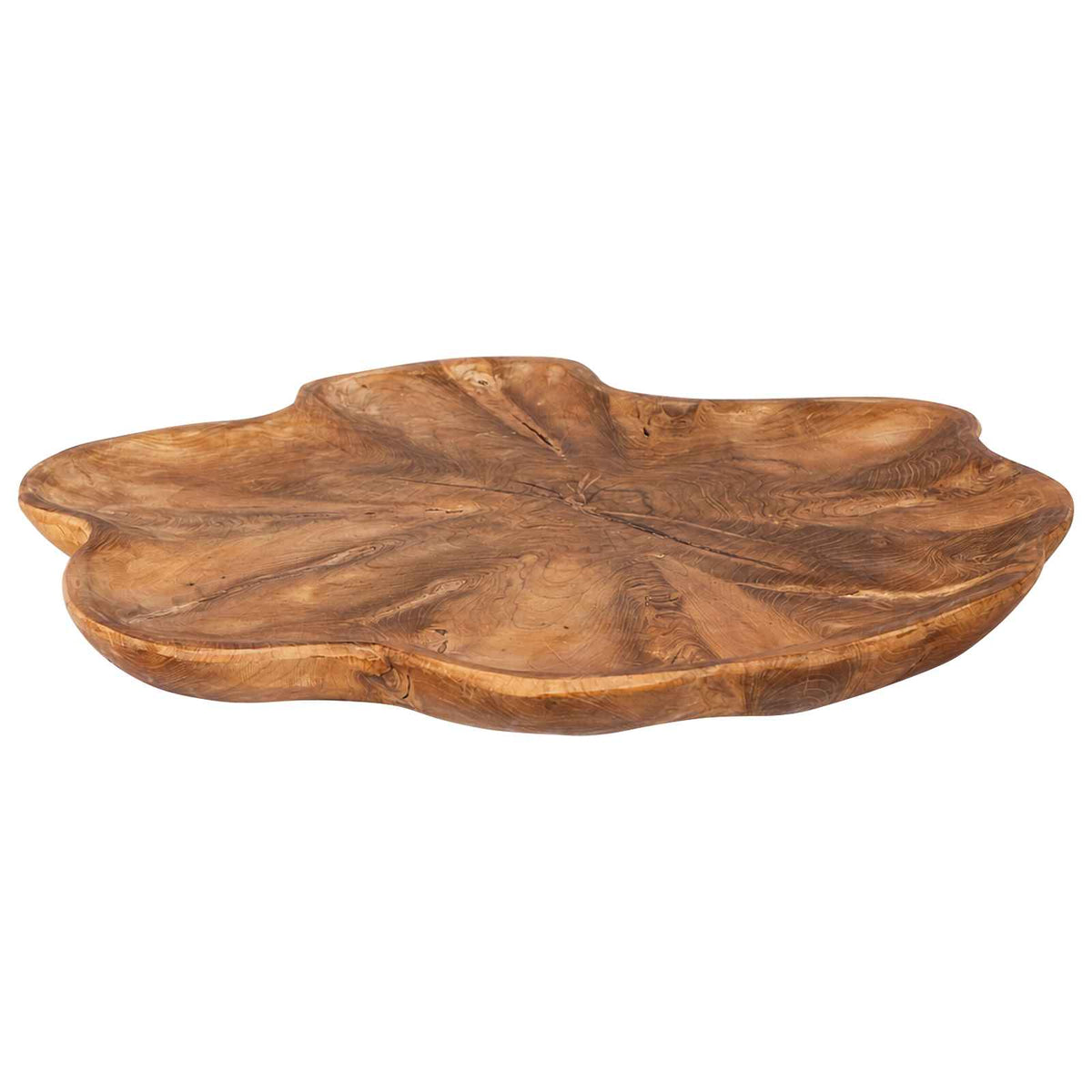 Fruit Bowl JEPARA Ø 40 cm Teak Brown Solid Teak Wood