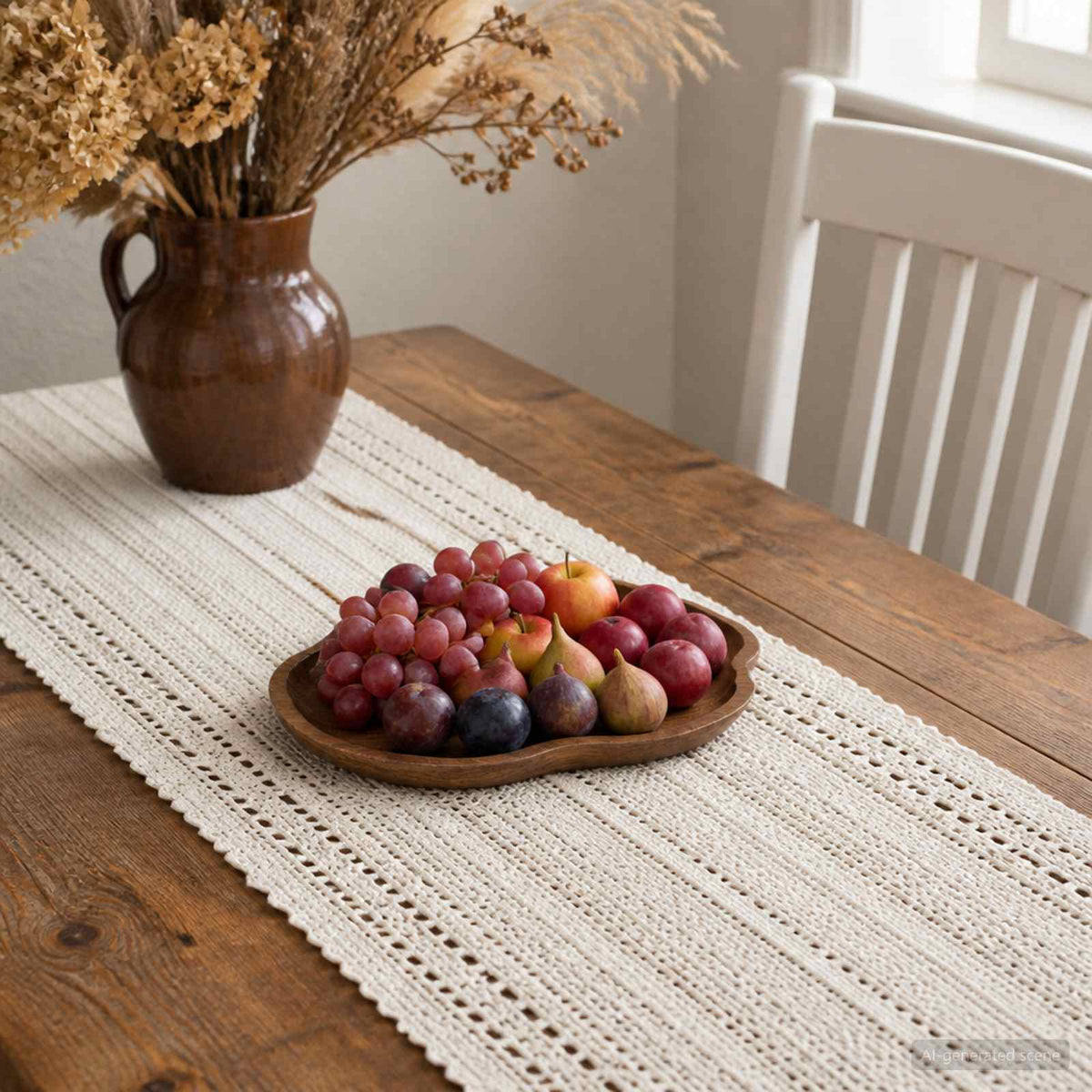 Fruit Bowl JEPARA Ø 50 cm Teak Brown Solid Teak Wood